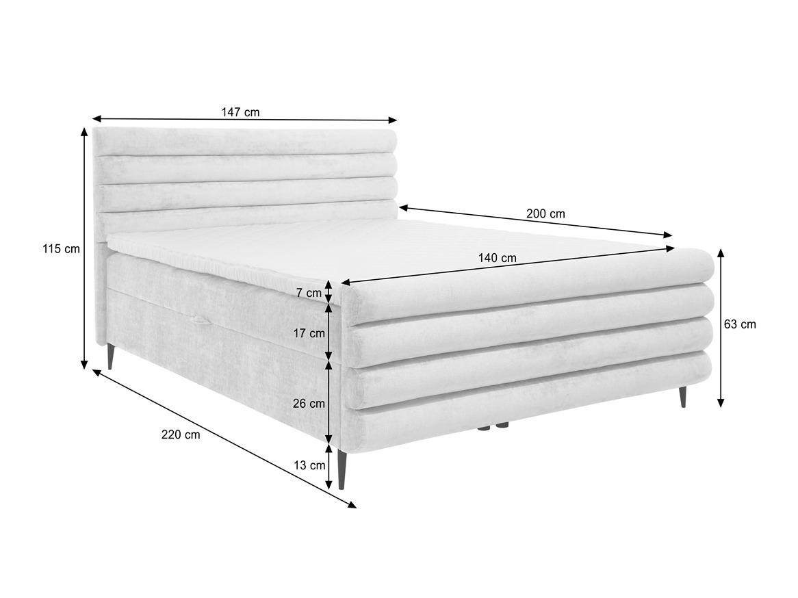 Letto continentale Margate 134 (Clara 215.03)