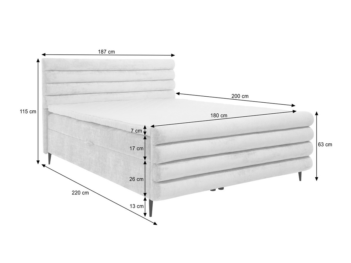 Letto continentale Margate 134 (Clara 215.03)