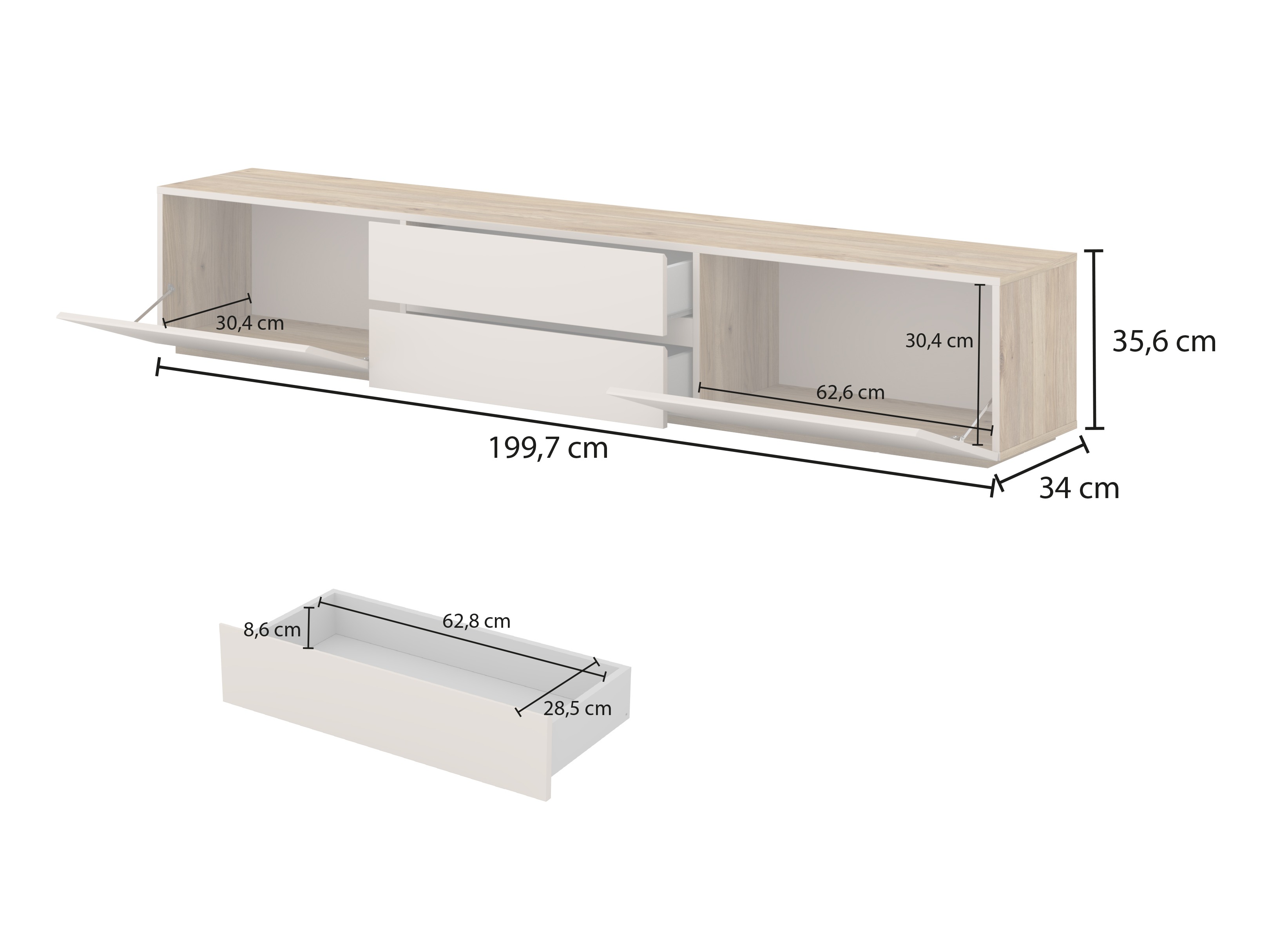 Parete attrezzata Alsono 107