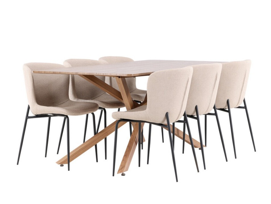 Set sala da pranzo Dallas 5102 (Beige)