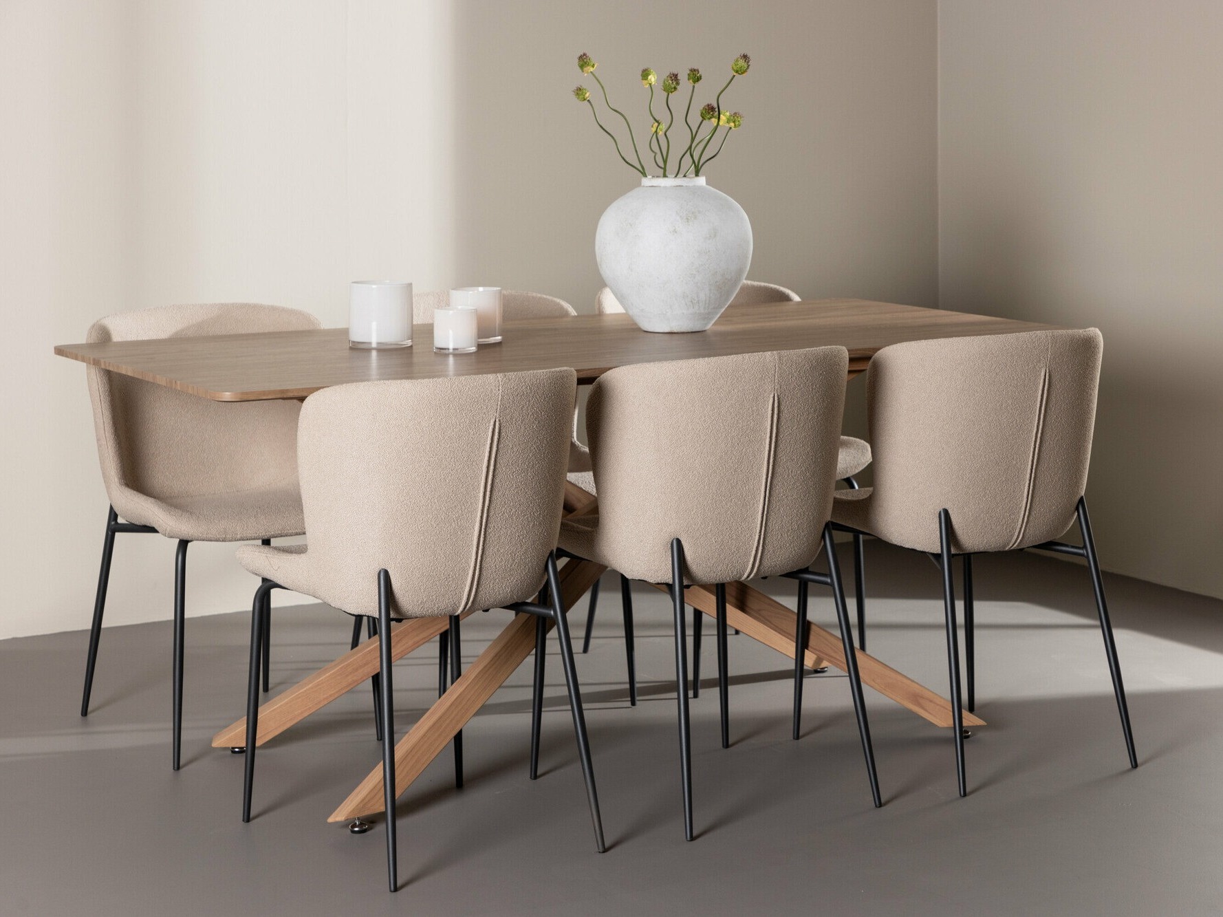 Set sala da pranzo Dallas 5102 (Beige)