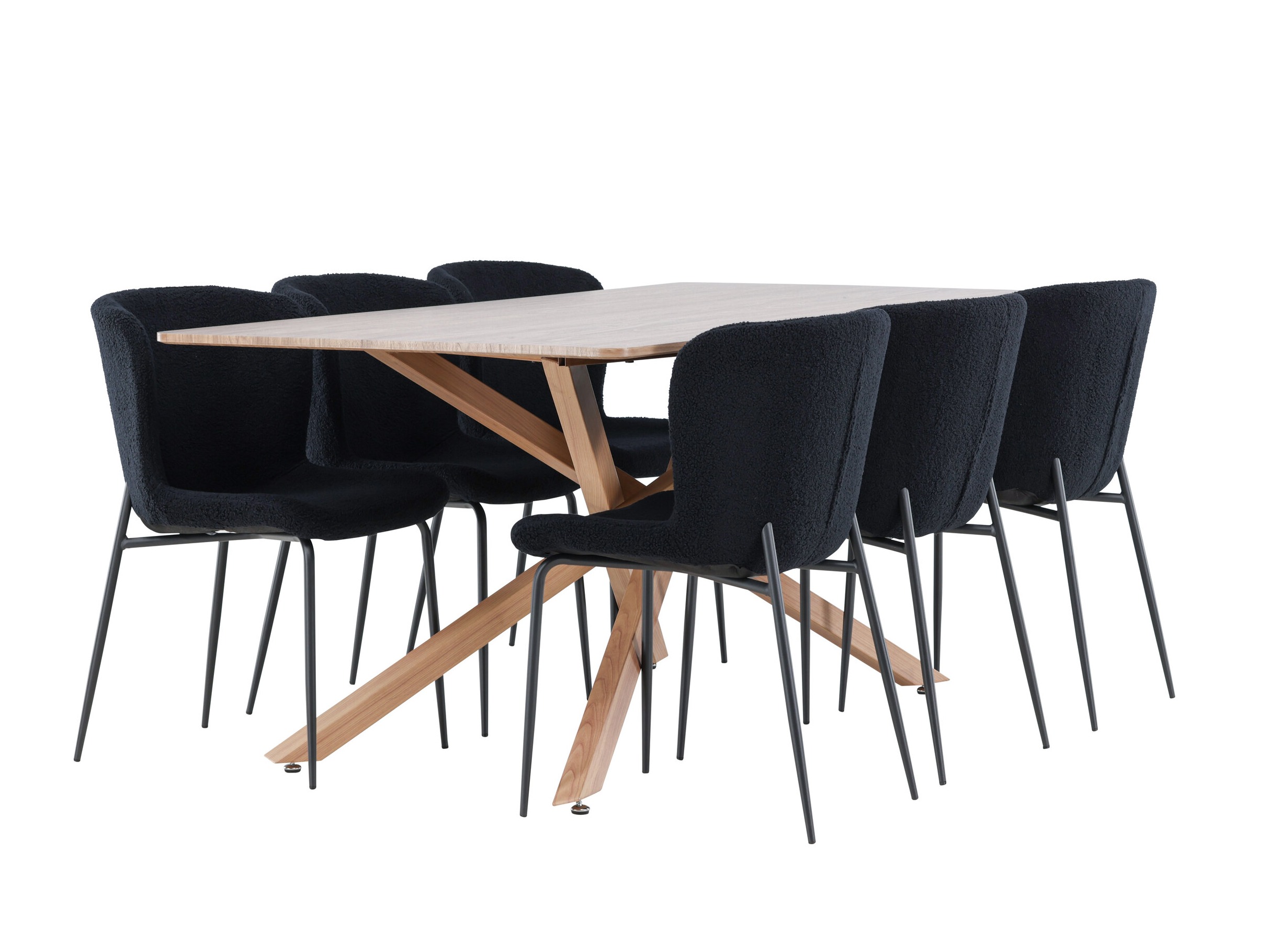 Set sala da pranzo Dallas 5102 (Nero)