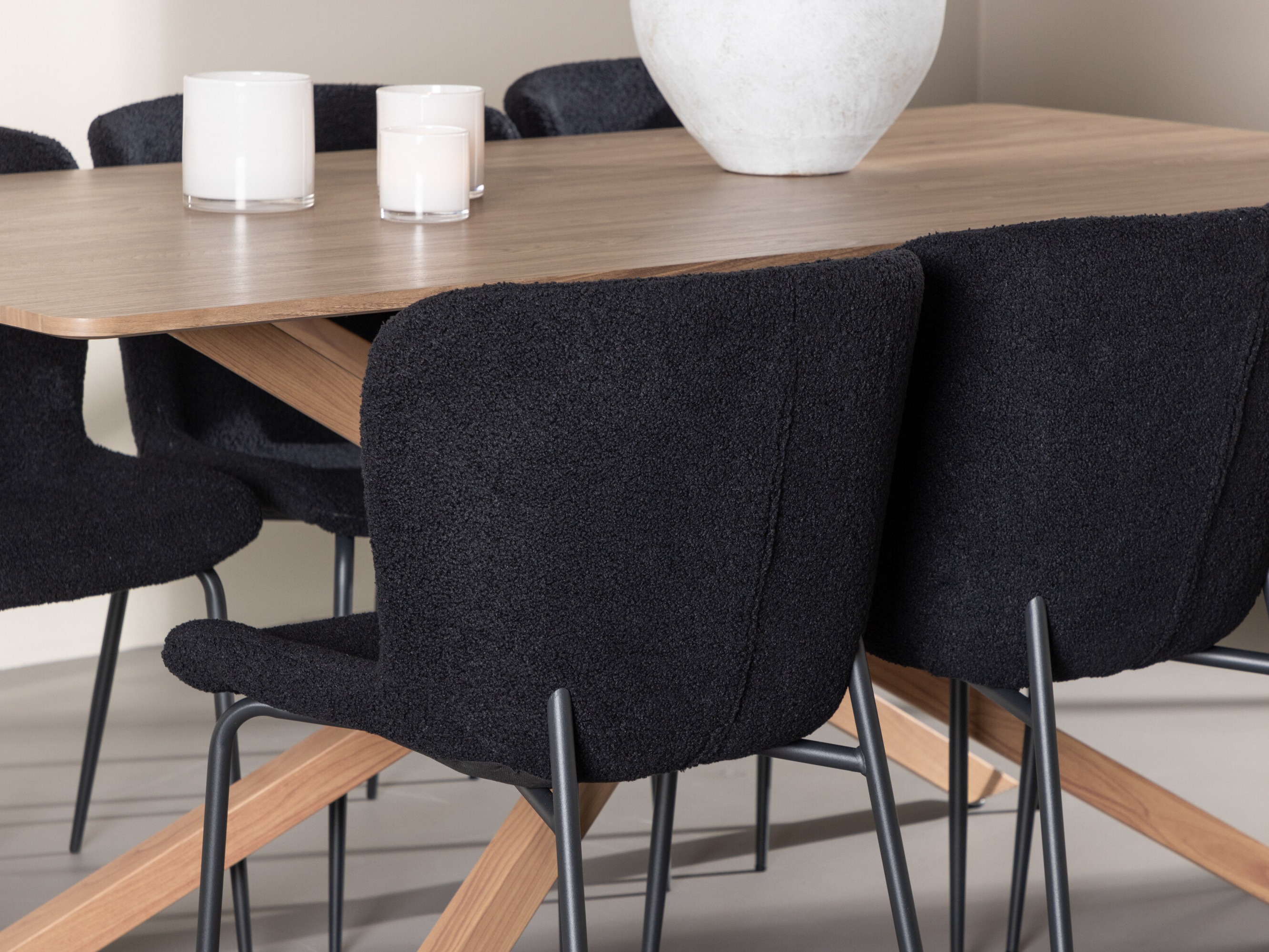 Set sala da pranzo Dallas 5102 (Nero)