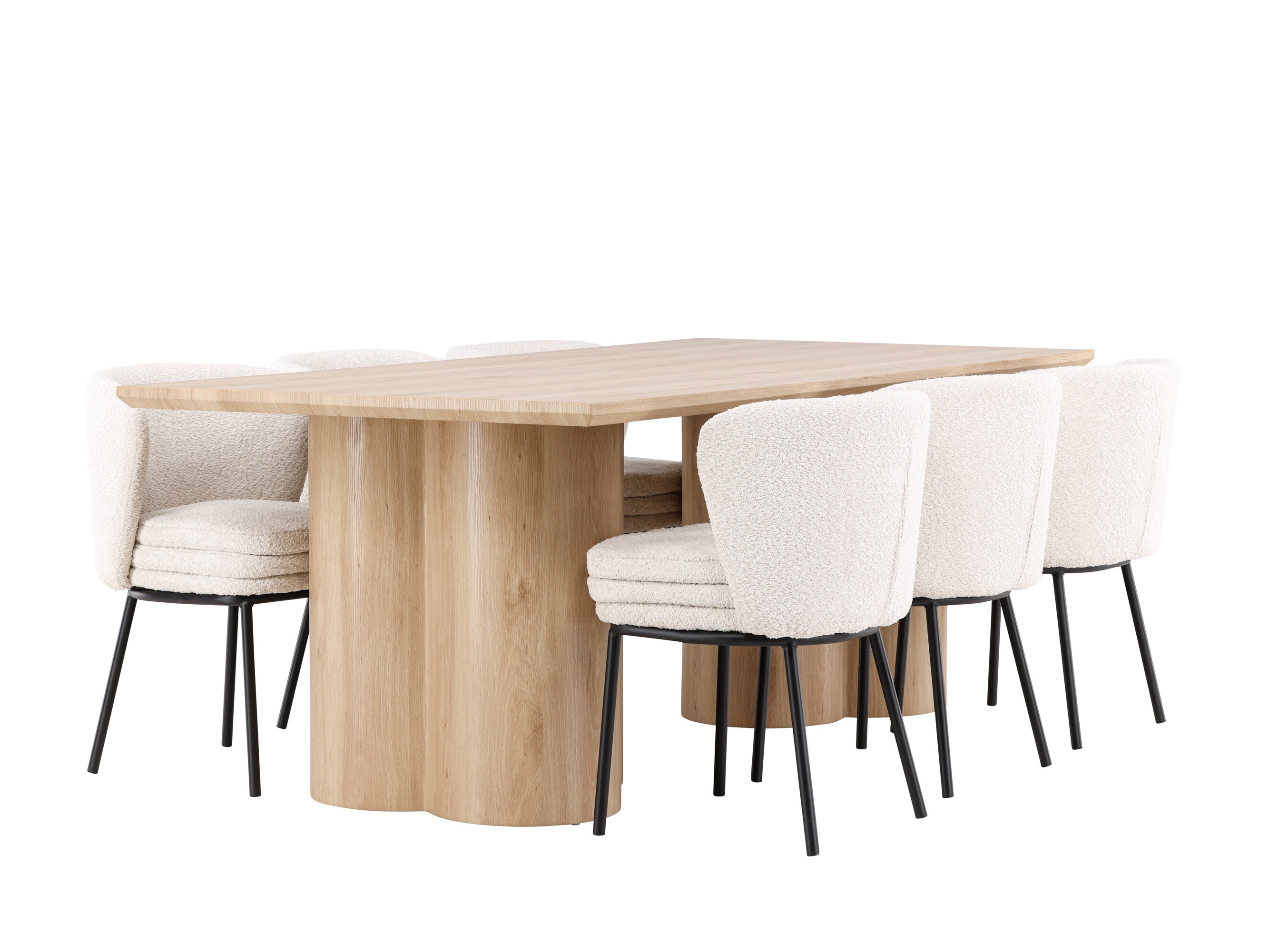 Set sala da pranzo Dallas 5176 (Luminoso legno)