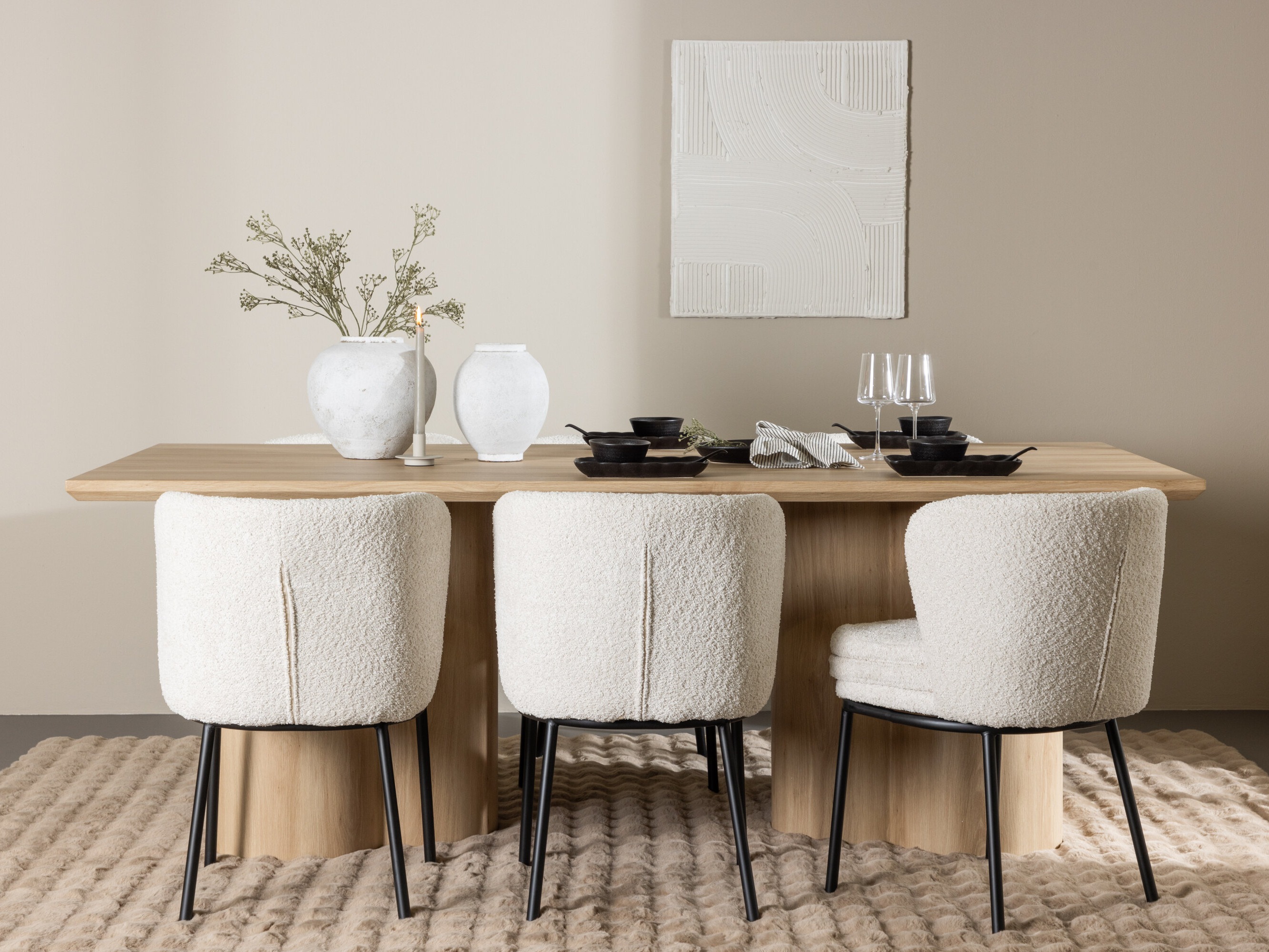 Set sala da pranzo Dallas 5176 (Luminoso legno)