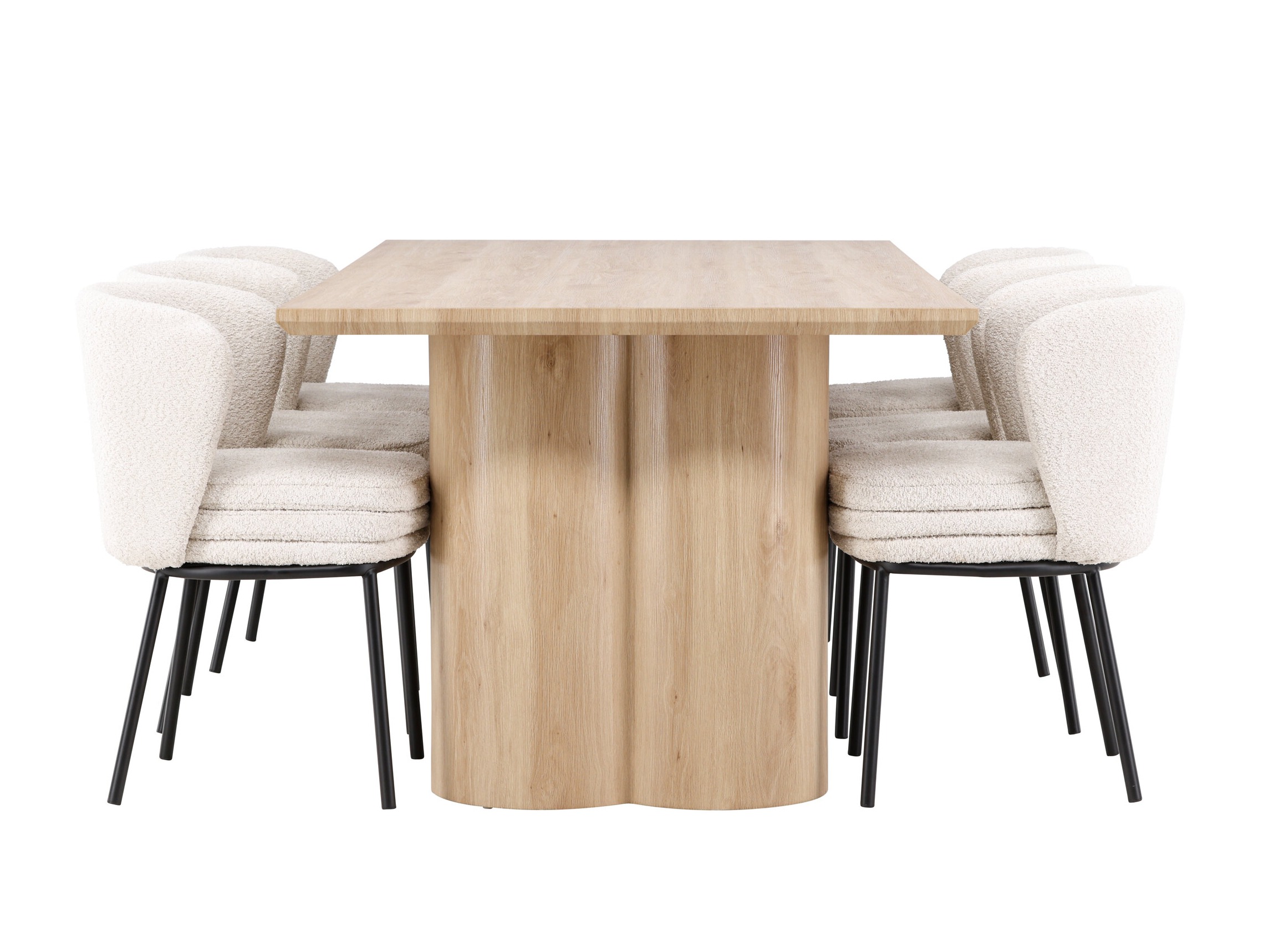 Set sala da pranzo Dallas 5176 (Luminoso legno)