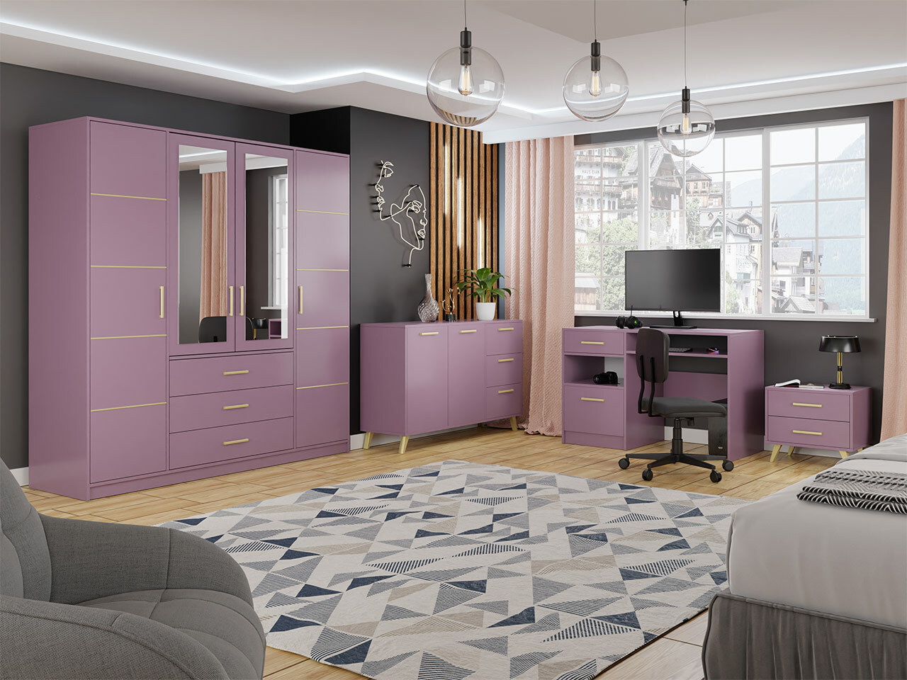 Armadio Delbalo 101 (Lilla)