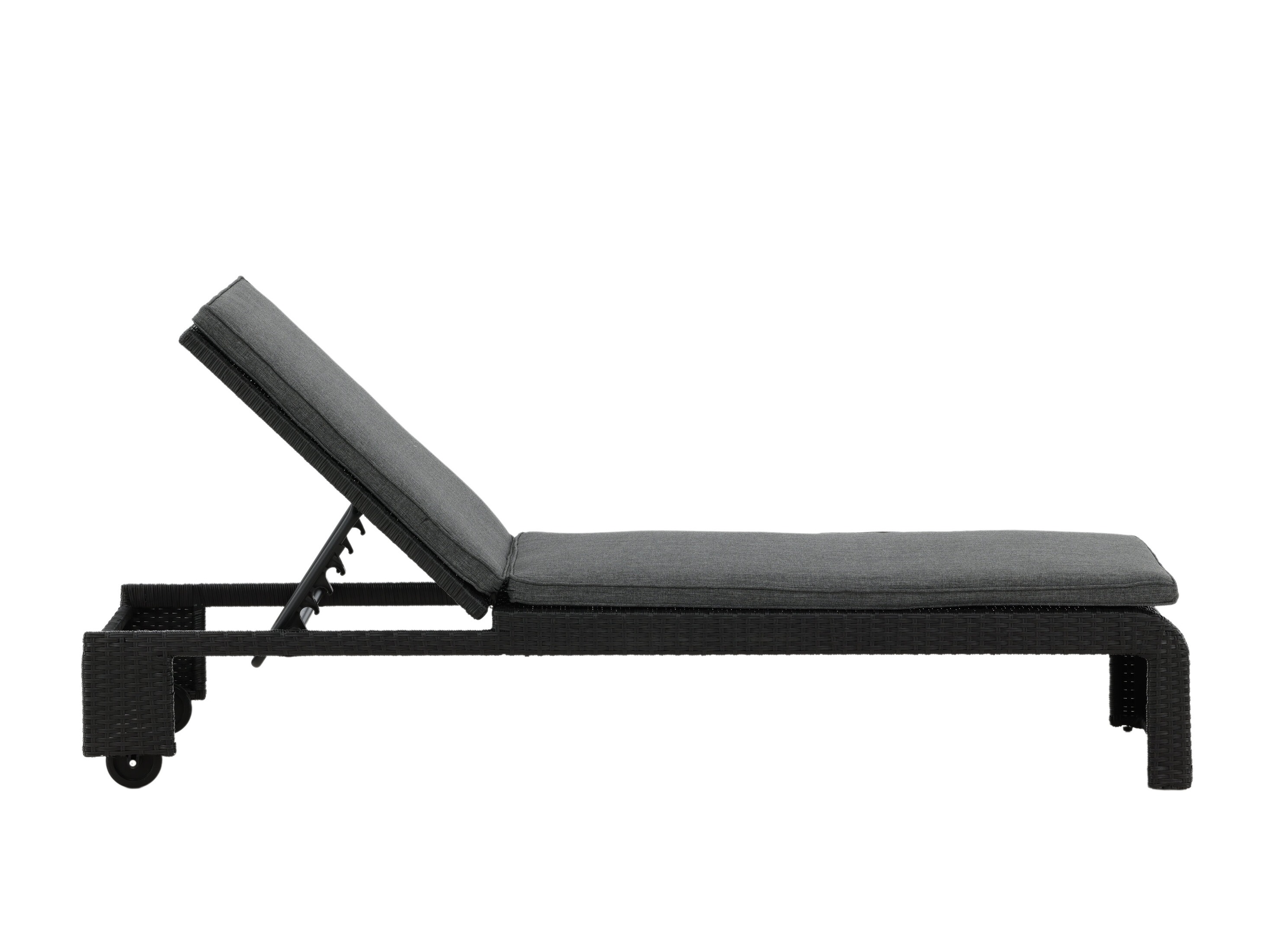 Letto per esterni Dallas 771 (Nero + Grigio)