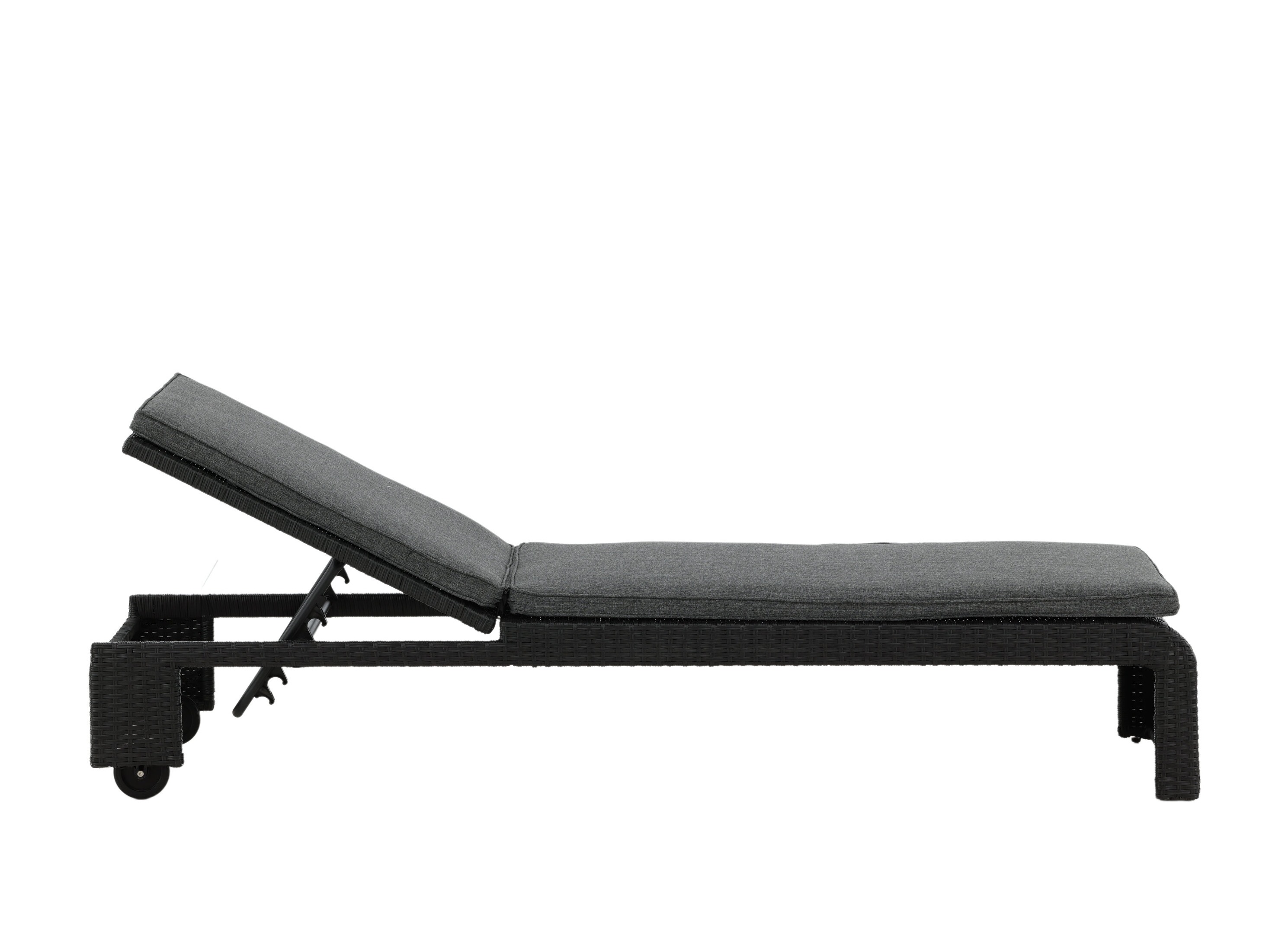 Letto per esterni Dallas 771 (Nero + Grigio)