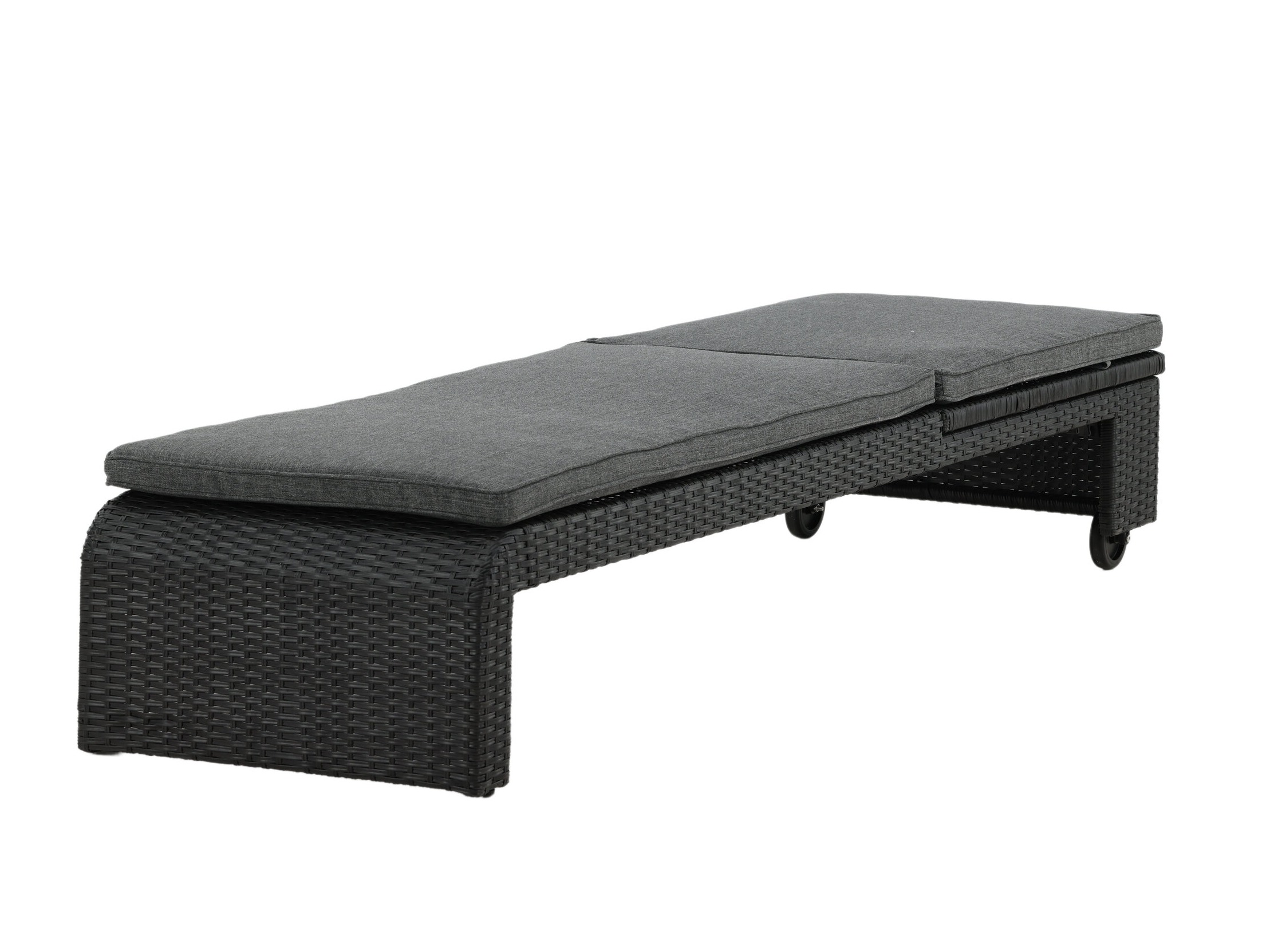 Letto per esterni Dallas 771 (Nero + Grigio)