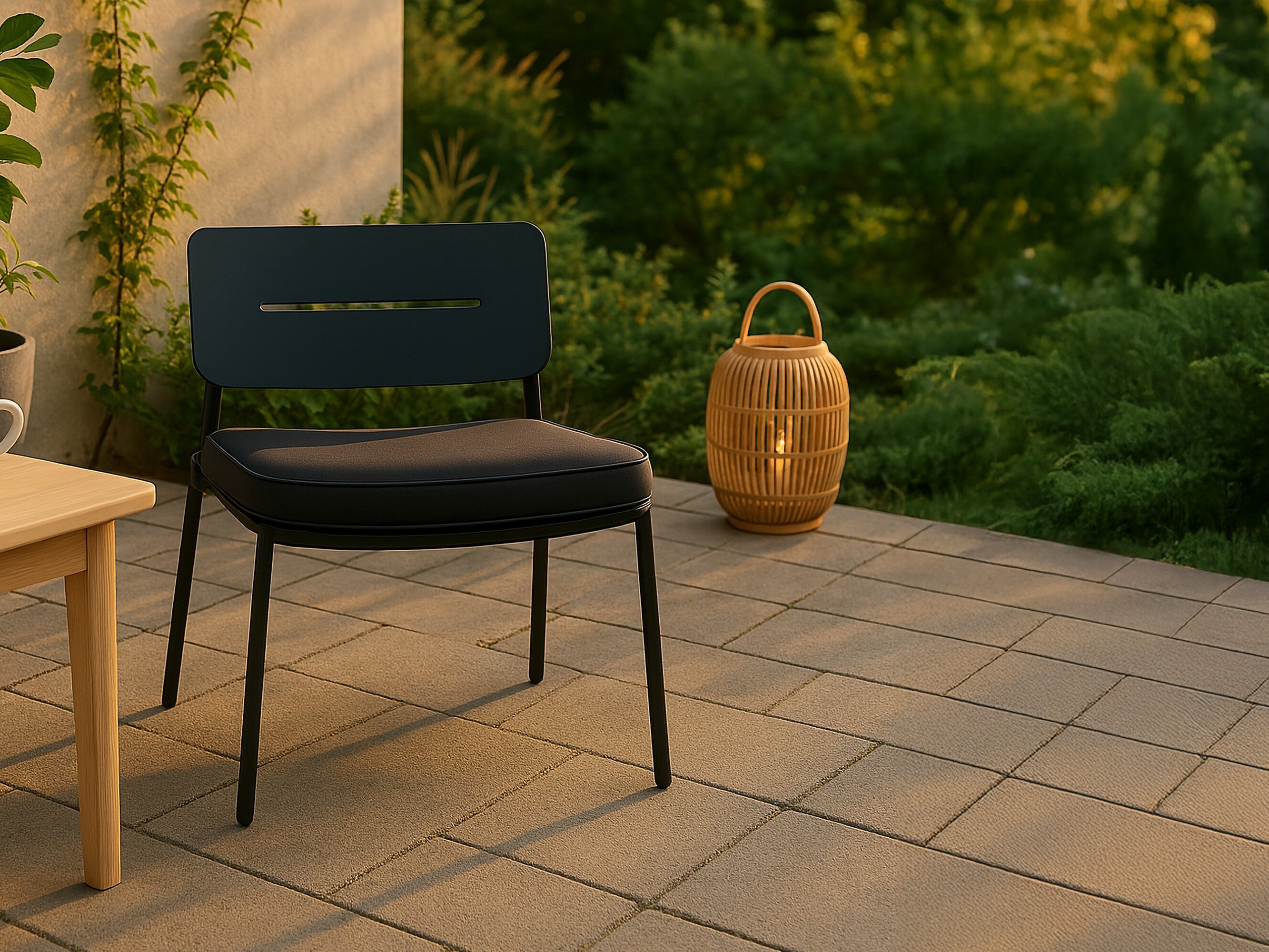 Sedia per esterni Dallas 825 (Nero)