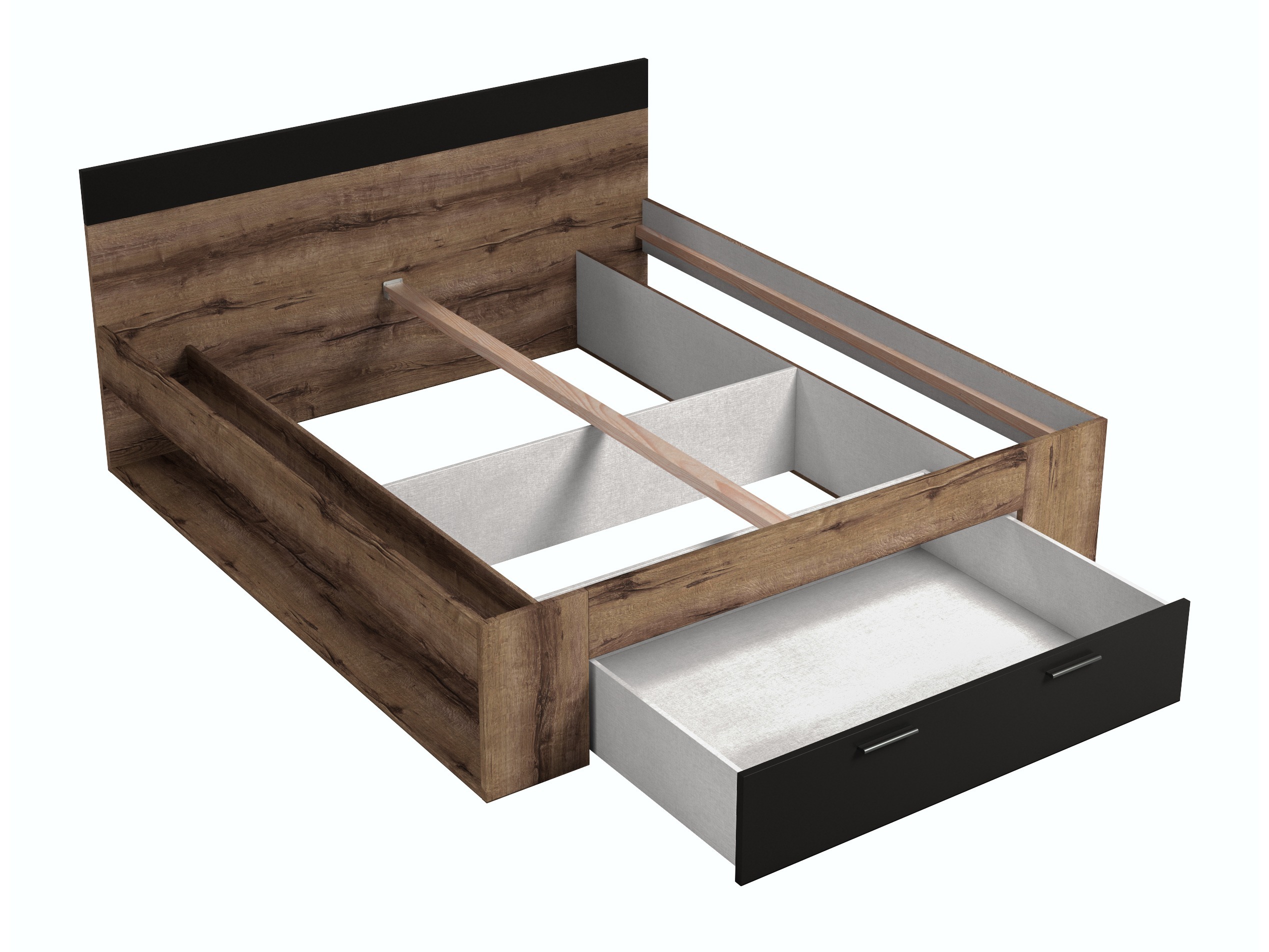 Letto Melvele 108 (Quercia del Monastery + Nero)