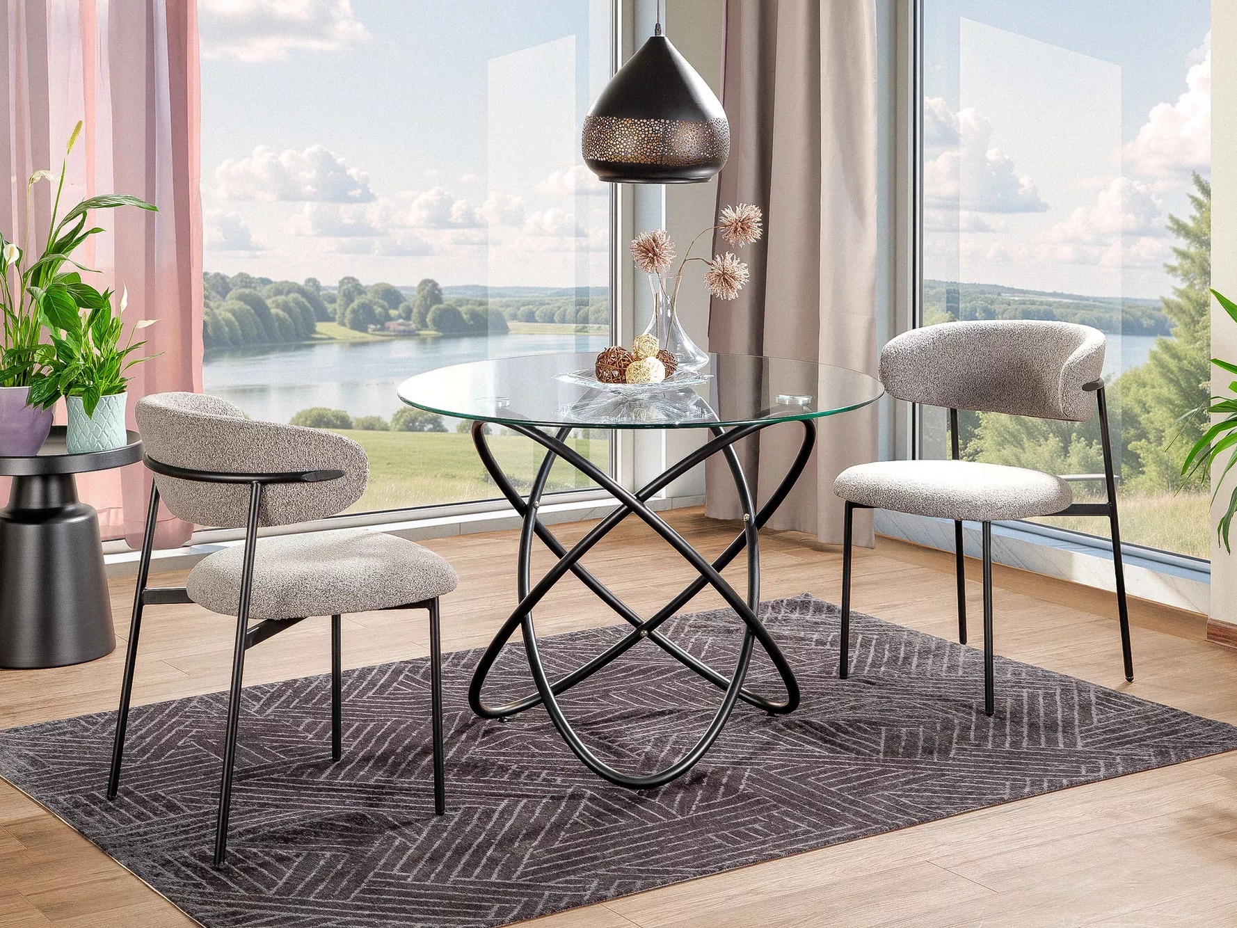 Tavolo Detroit 933 (Nero)