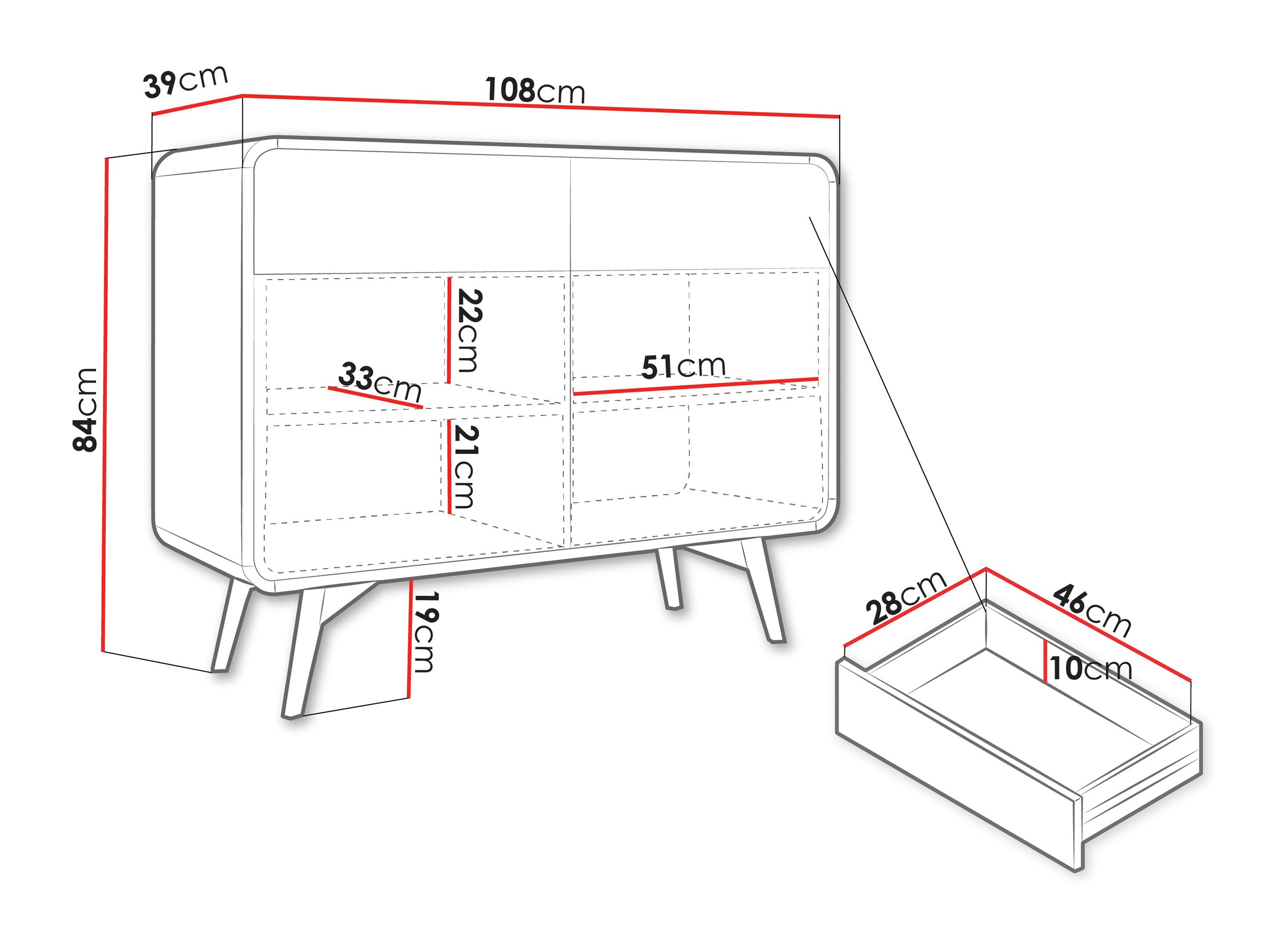 Cassettiera Talsalo 100