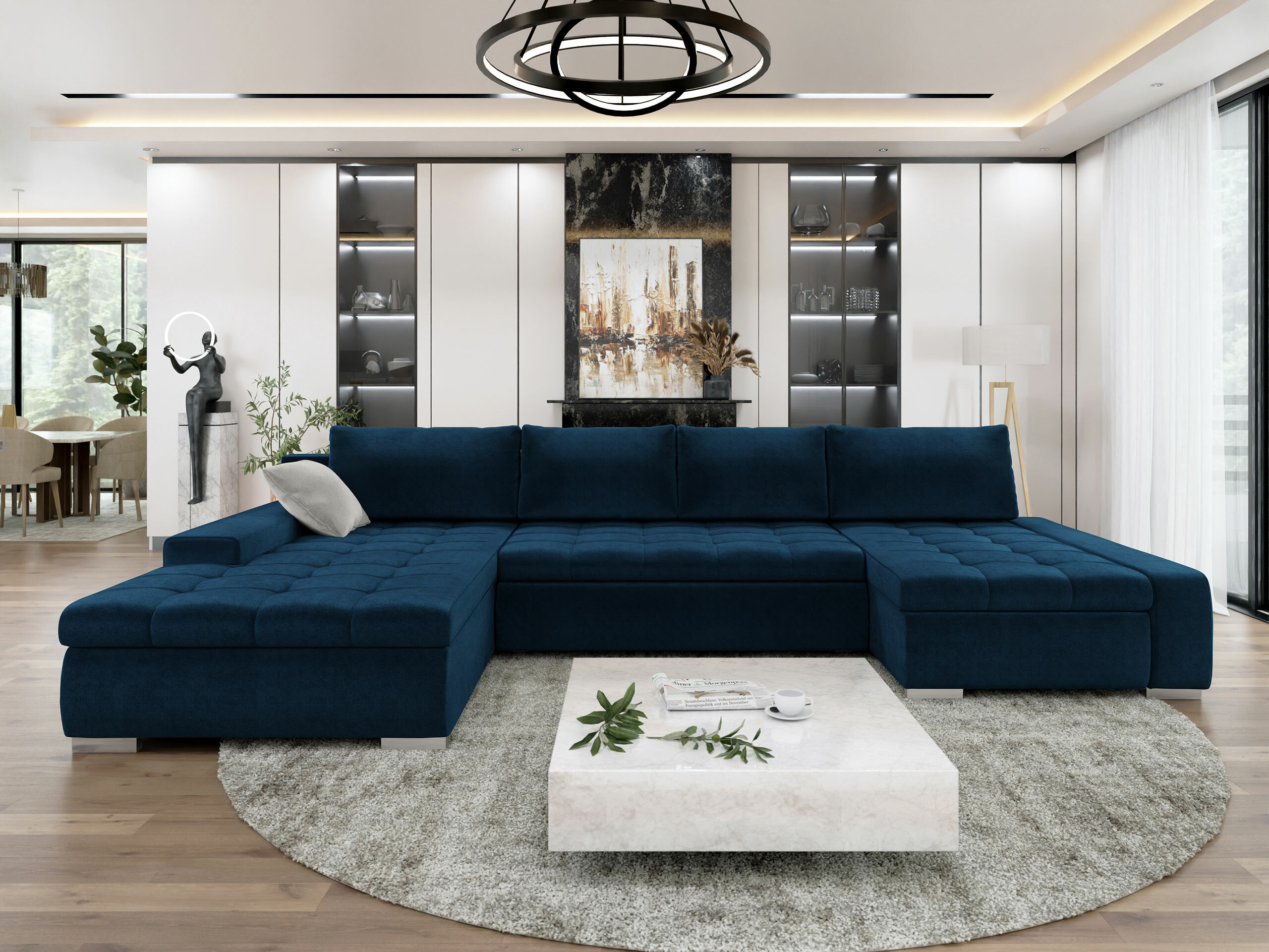 Divano angolare Comfivo Oliva (Kronos 09 + Paros 05)