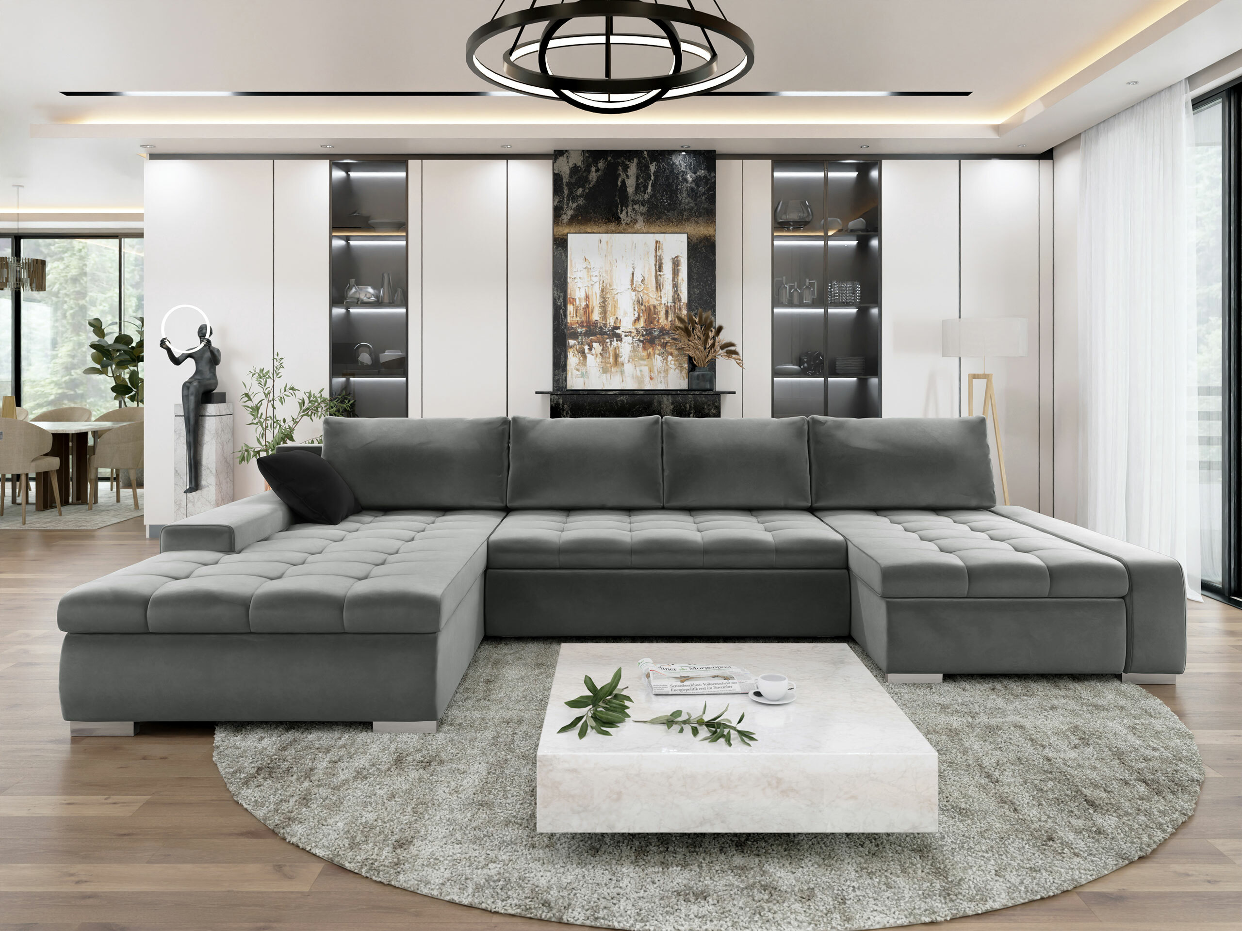 Divano angolare Comfivo Oliva (Magic Velvet 2217 + Magic Velvet 2219)