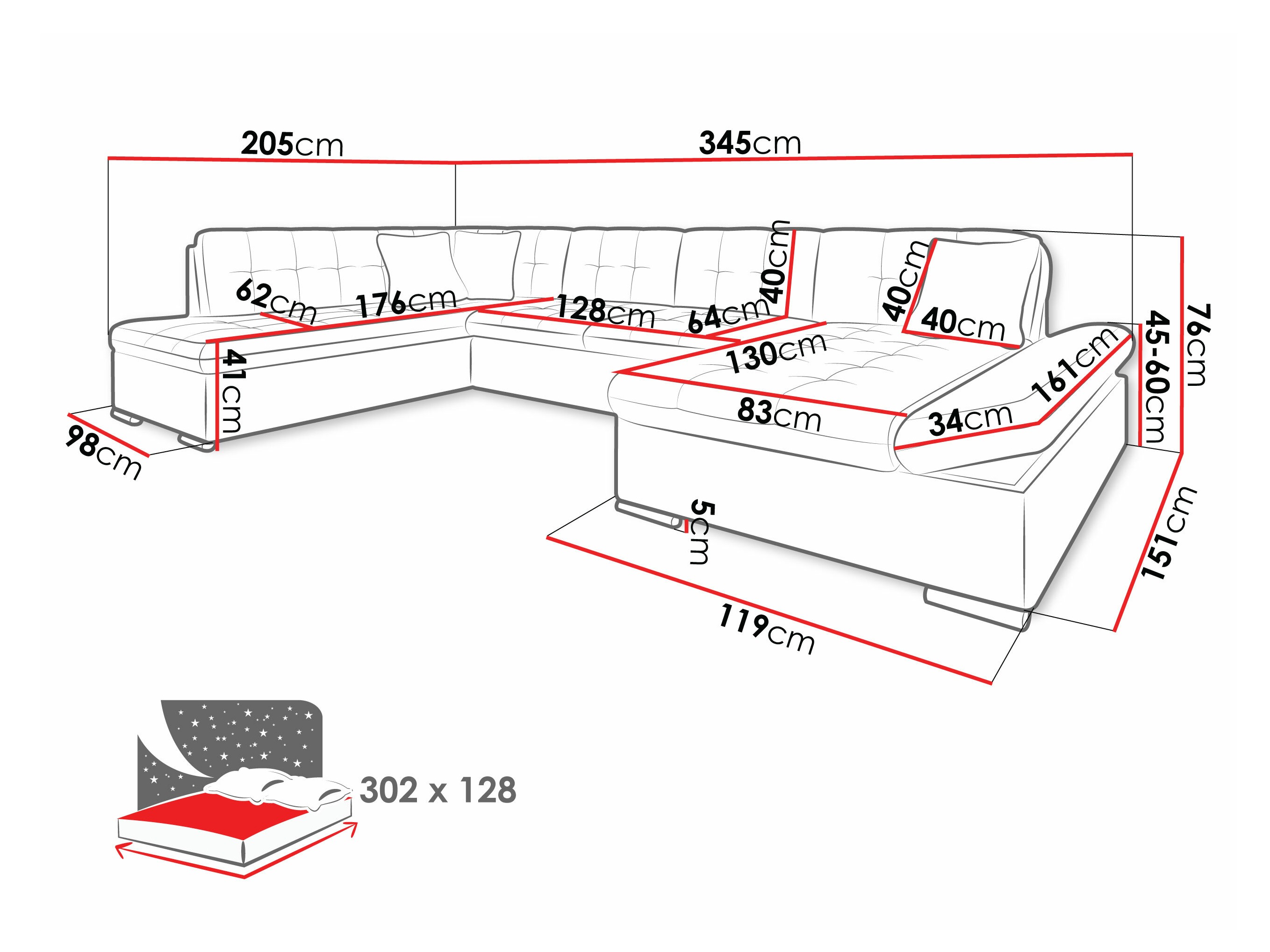 Divano angolare Comfivo Tilia I (Soft 017 + Kronos 22 + Kronos 02)