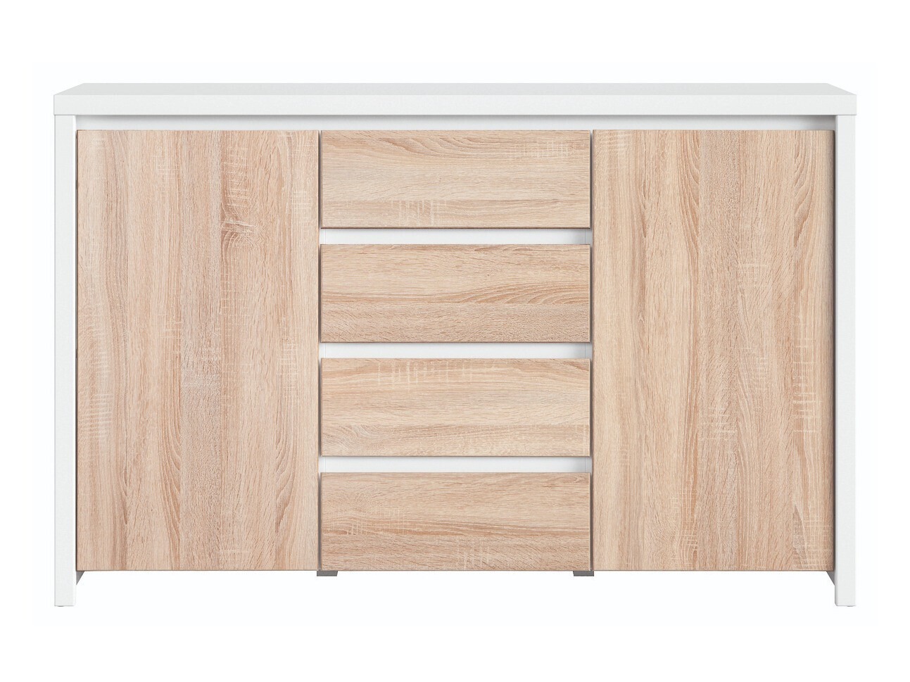 Cassettiera Nolroma 103 (Bianco + Sonoma quercia)