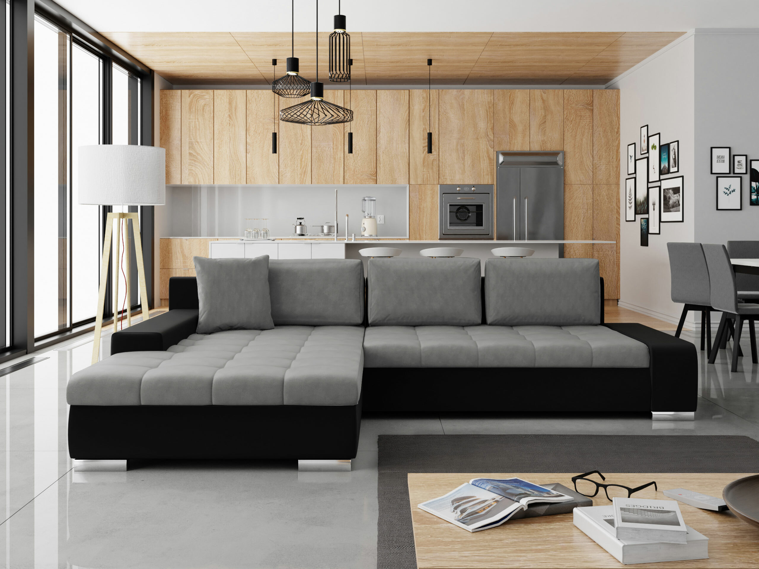 Divano angolare Comfivo Nitor II (Magic Velvet 2219 + Magic Velvet 2217)