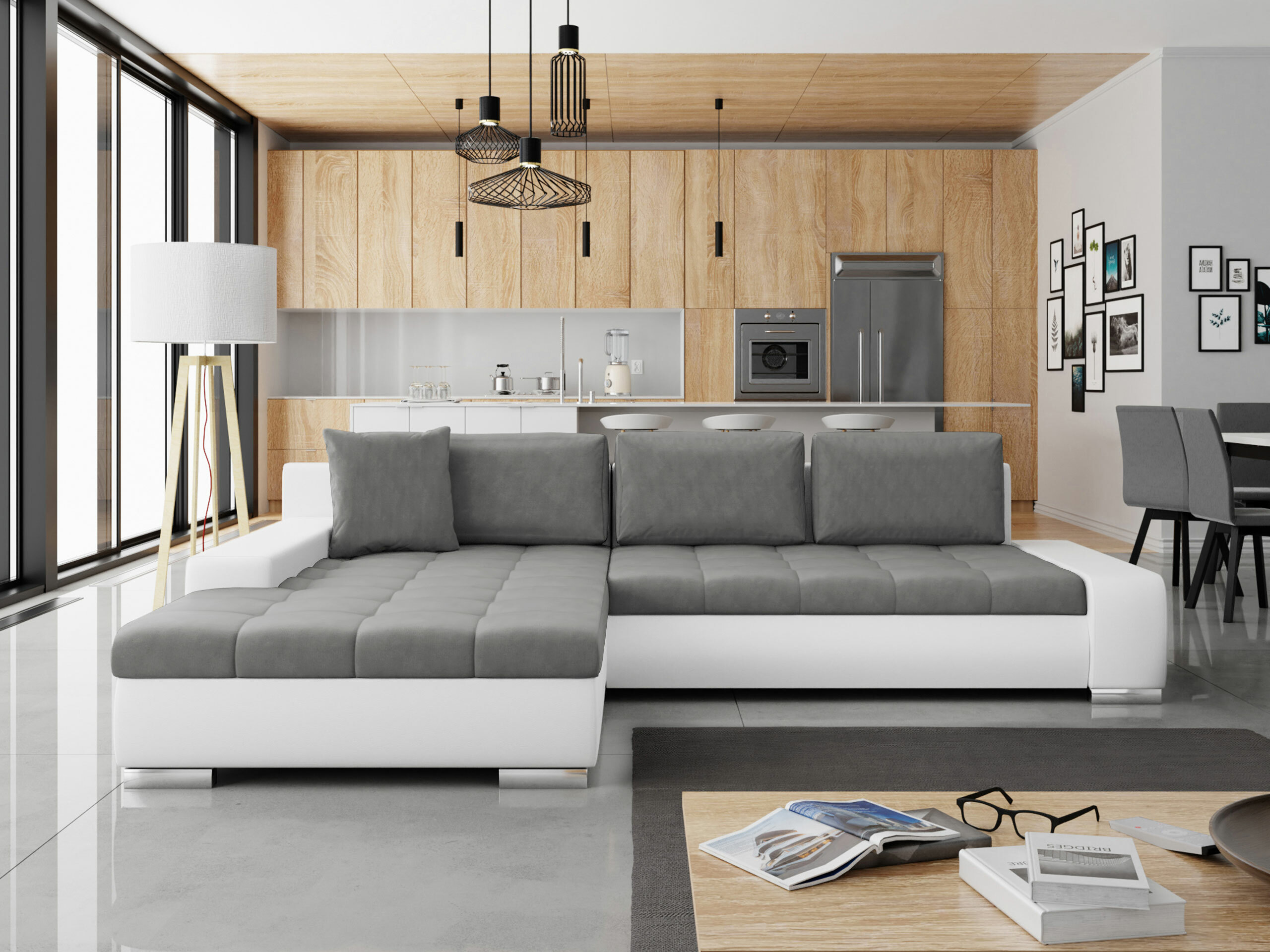 Divano angolare Comfivo Nitor II (Soft 017 + Magic Velvet 2217)