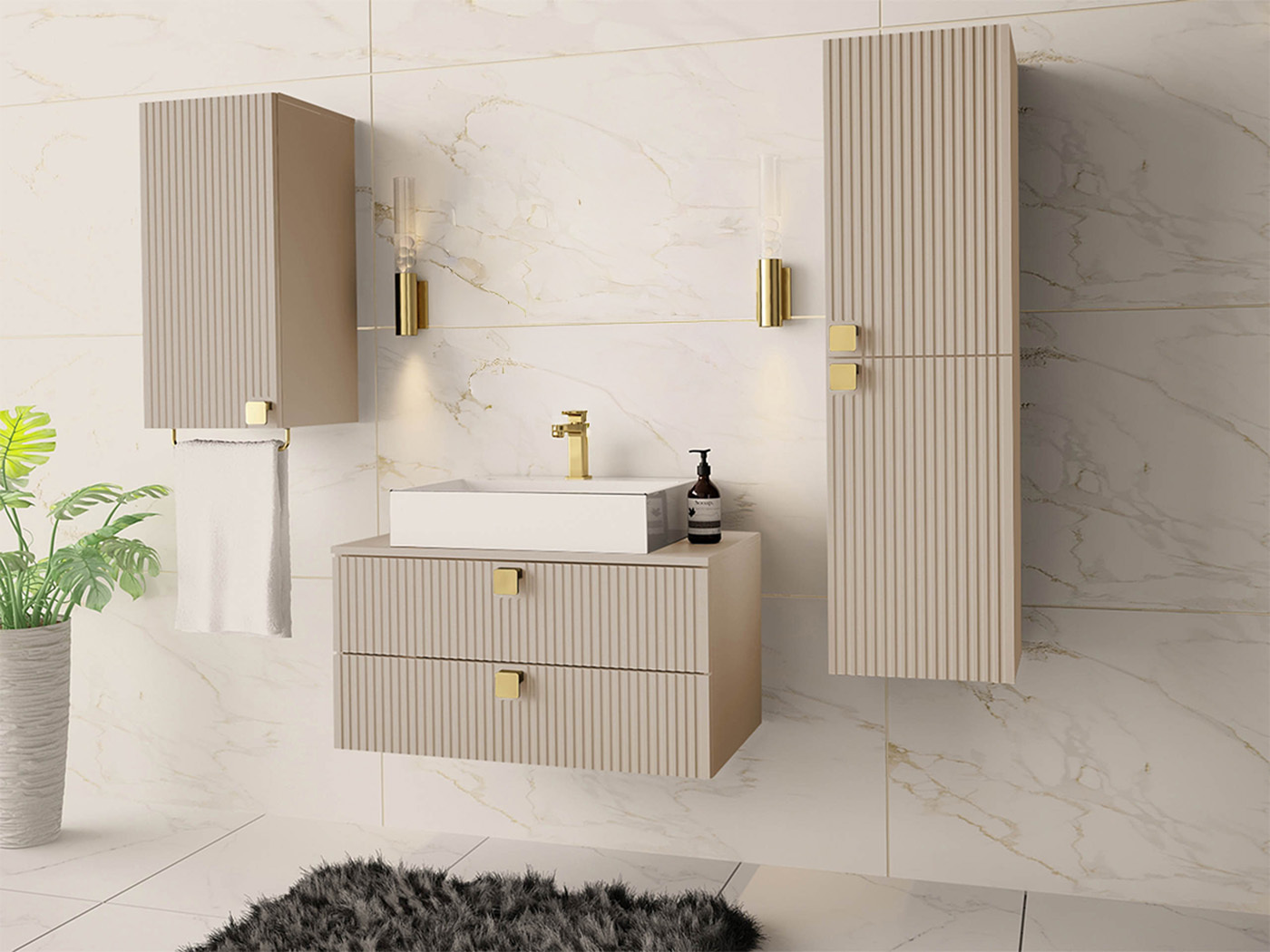 Set bagno Panium II (Nocciola)
