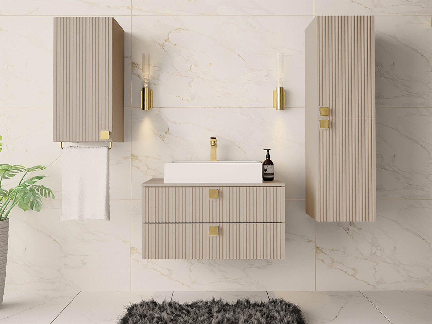 Set bagno Panium II (Nocciola)
