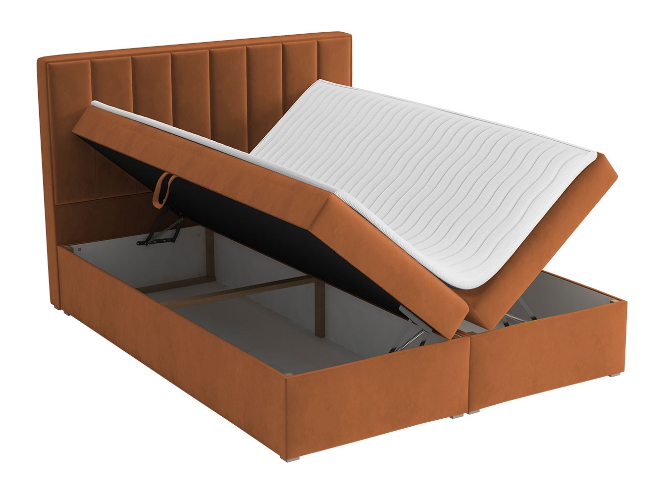 Letto continentale Pomona 116 (Magic velluto 2206)