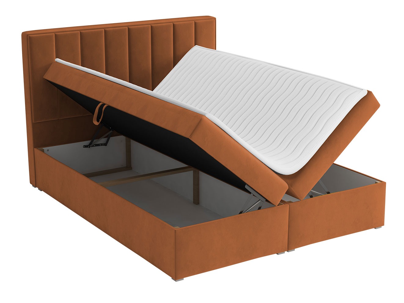 Letto continentale Pomona 116 (Magic velluto 2213)