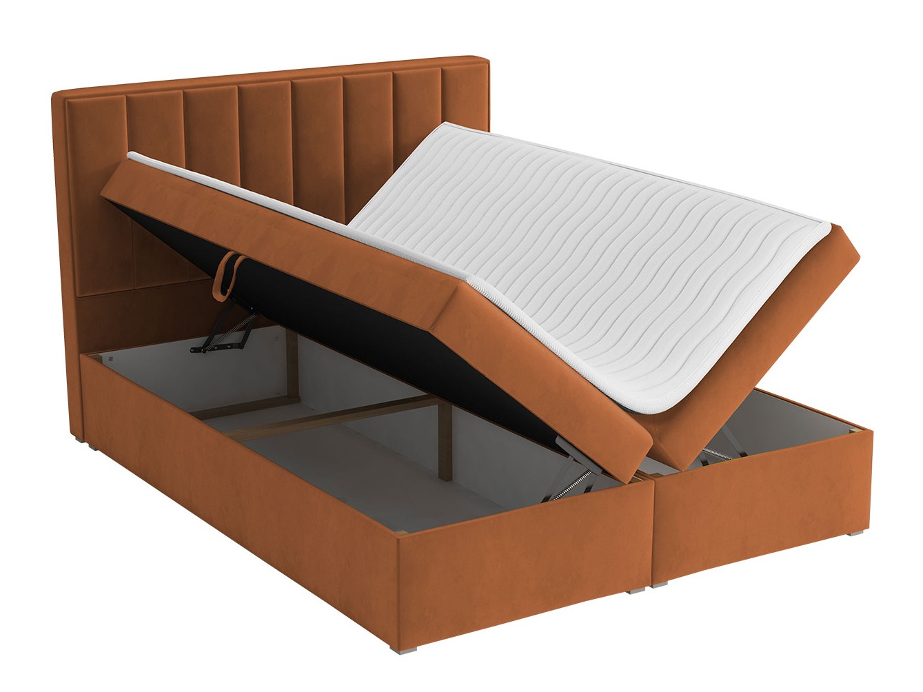 Letto continentale Pomona 116 (Magic velluto 2213)