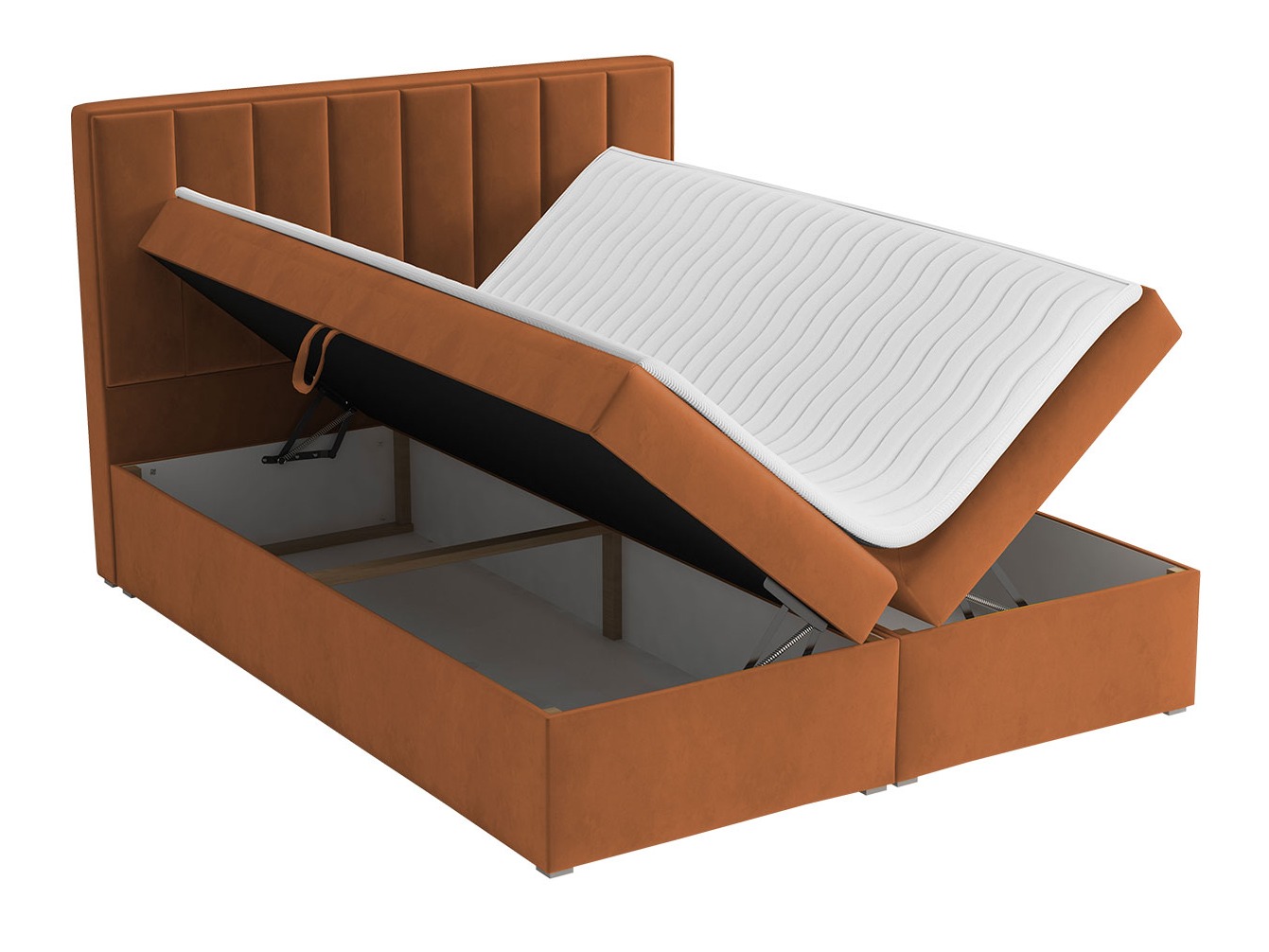 Letto continentale Pomona 116 (Magic velluto 2216)