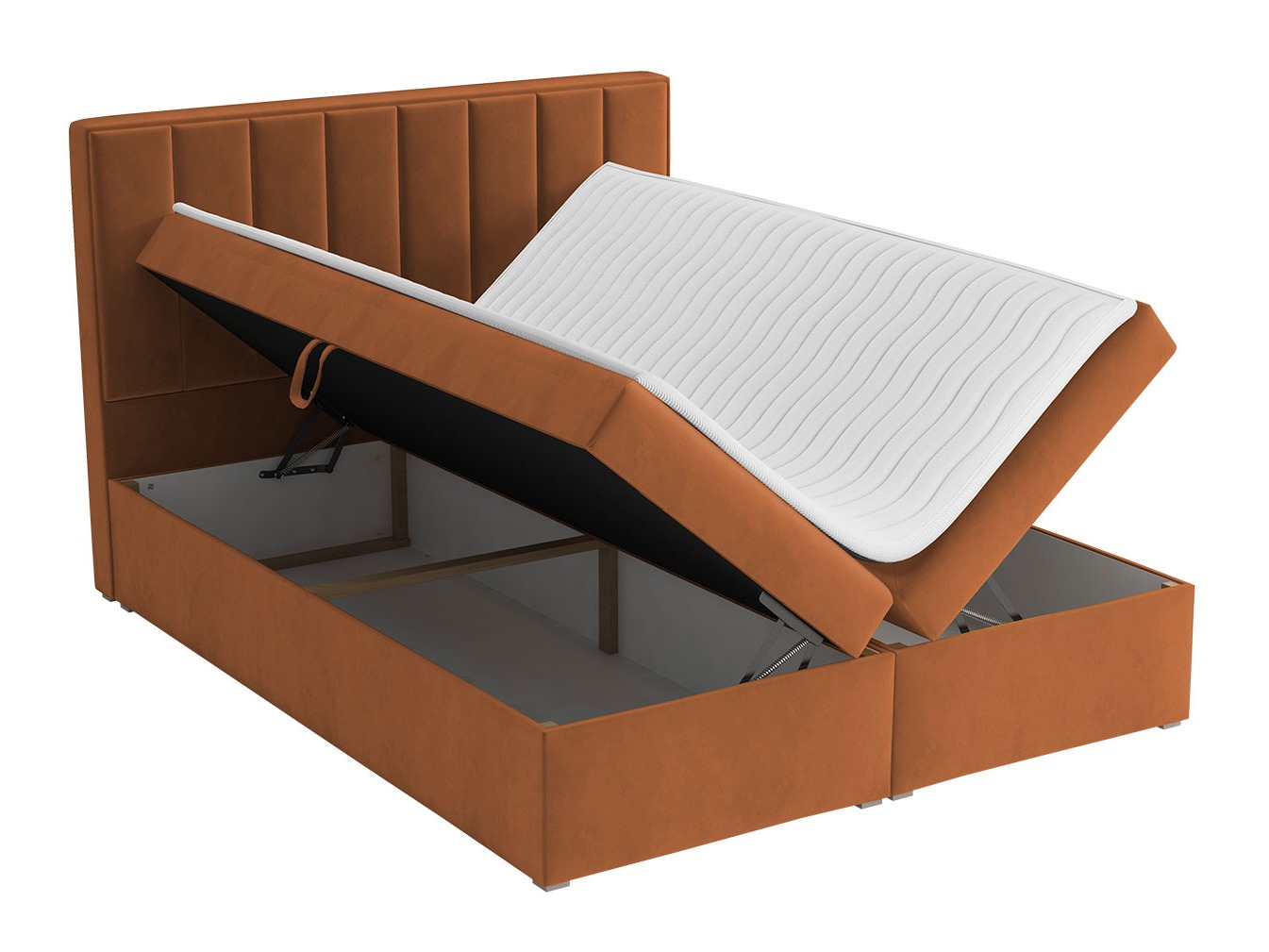 Letto continentale Pomona 116 (Magic velluto 2216)