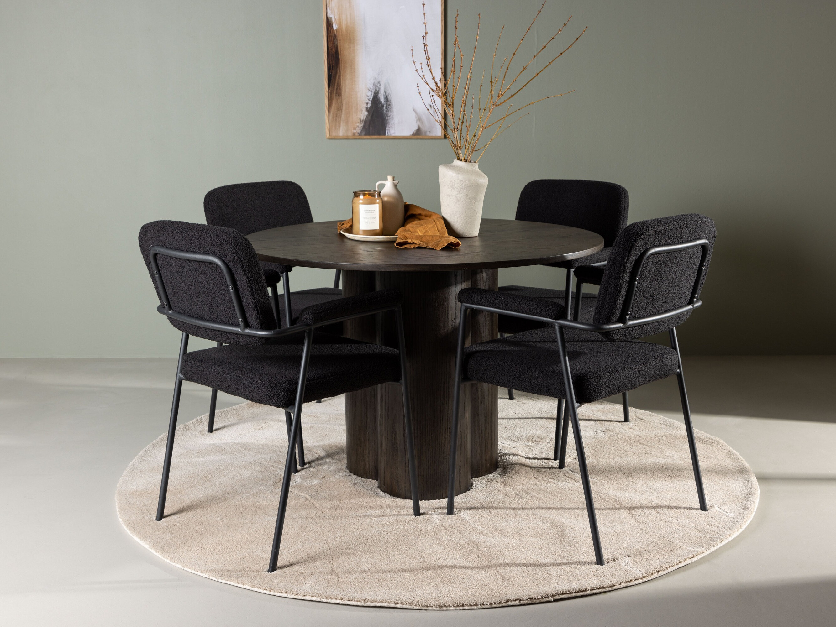 Set sala da pranzo Dallas 4358 (Marrone)