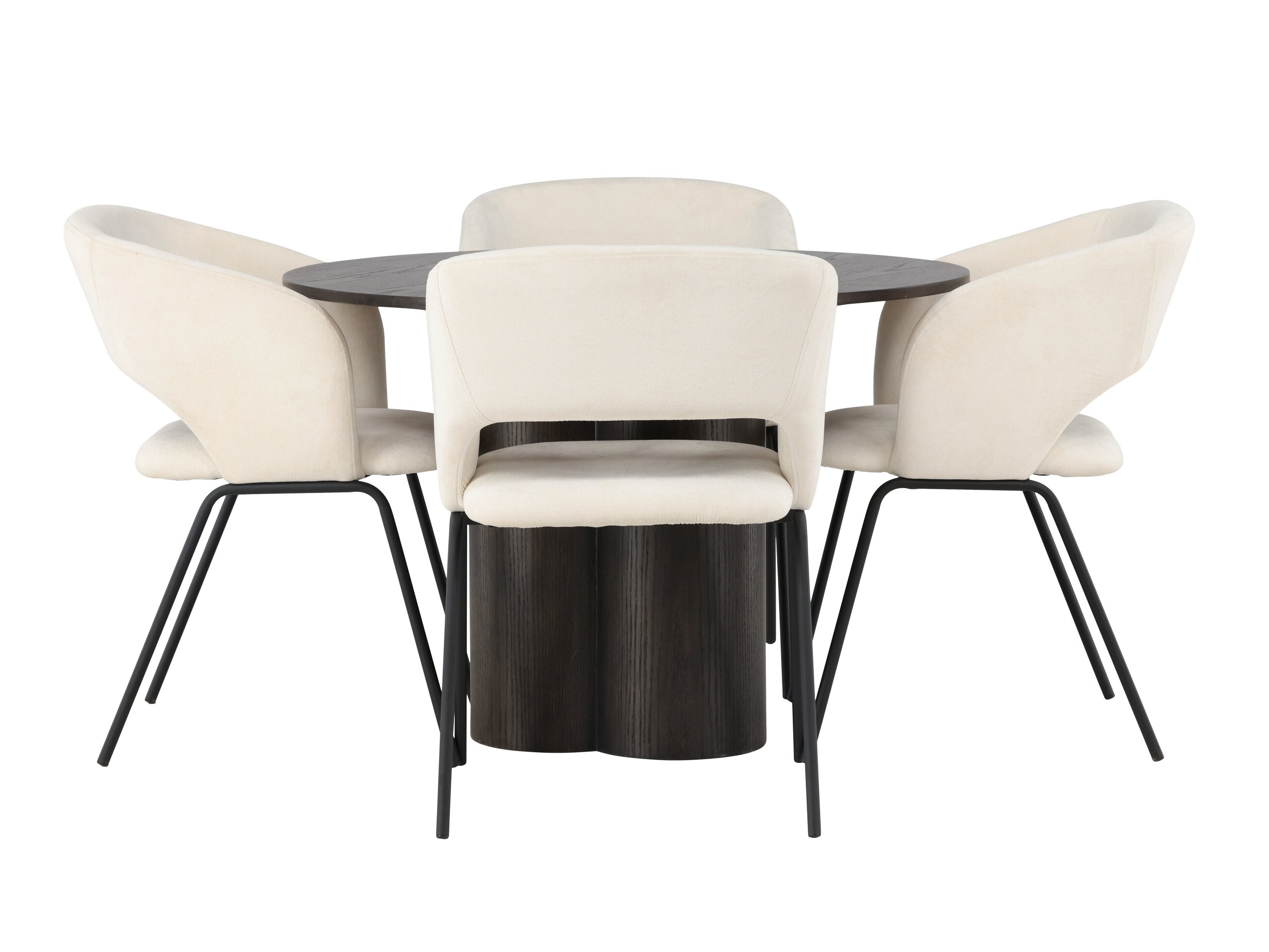 Set sala da pranzo Dallas 5132 (Legno scuro)