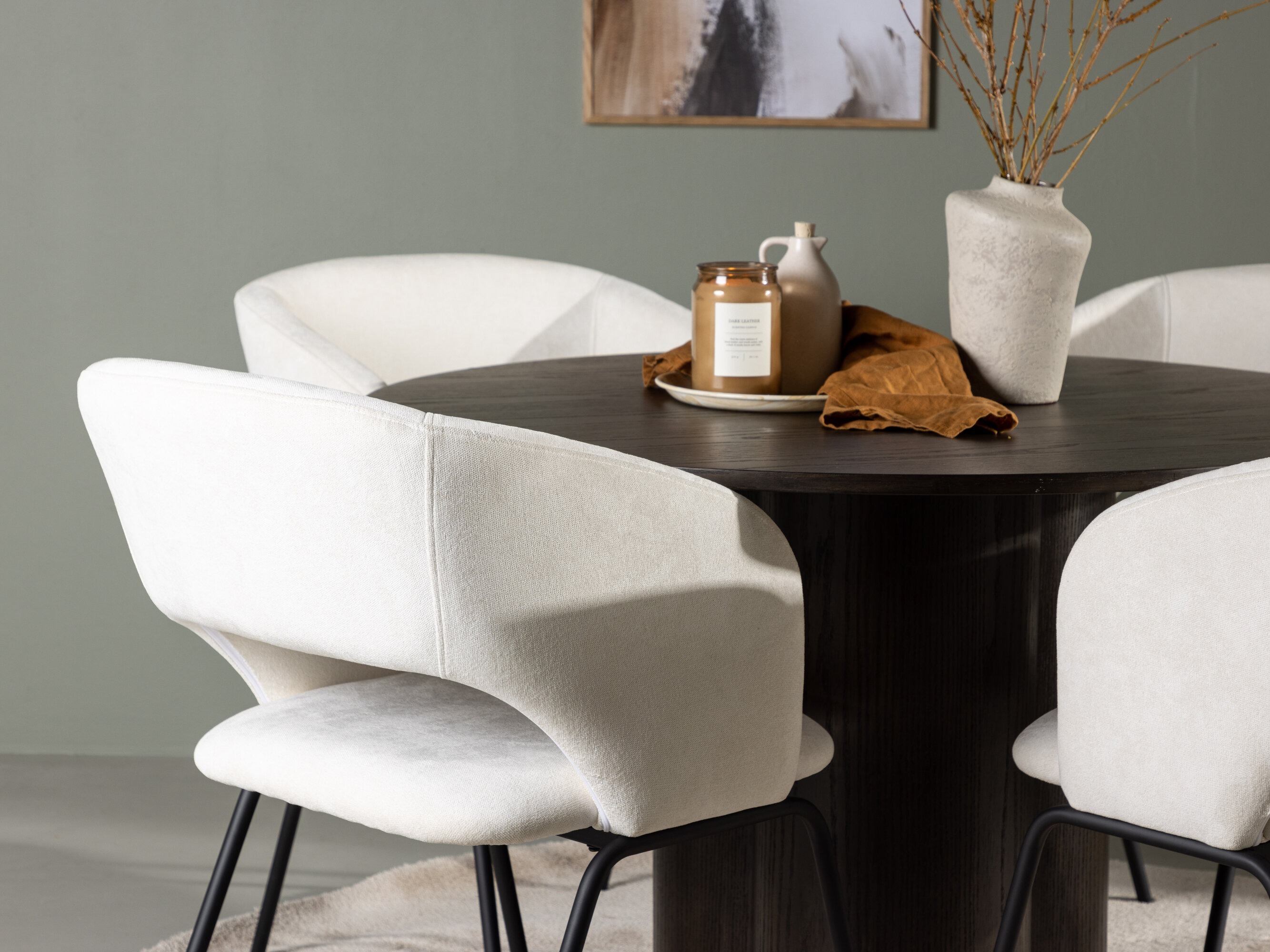 Set sala da pranzo Dallas 5132 (Legno scuro)