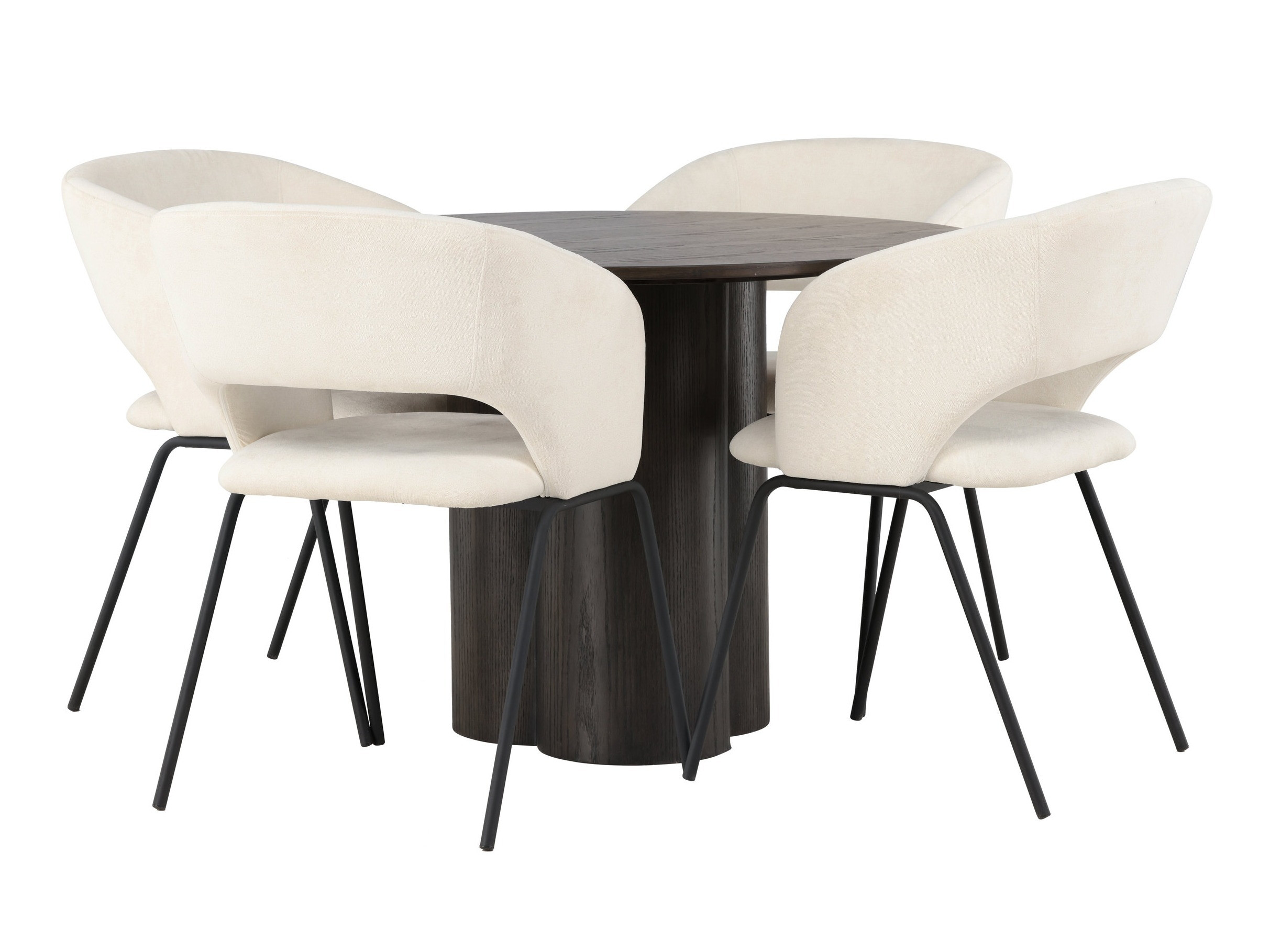 Set sala da pranzo Dallas 5132 (Legno scuro)