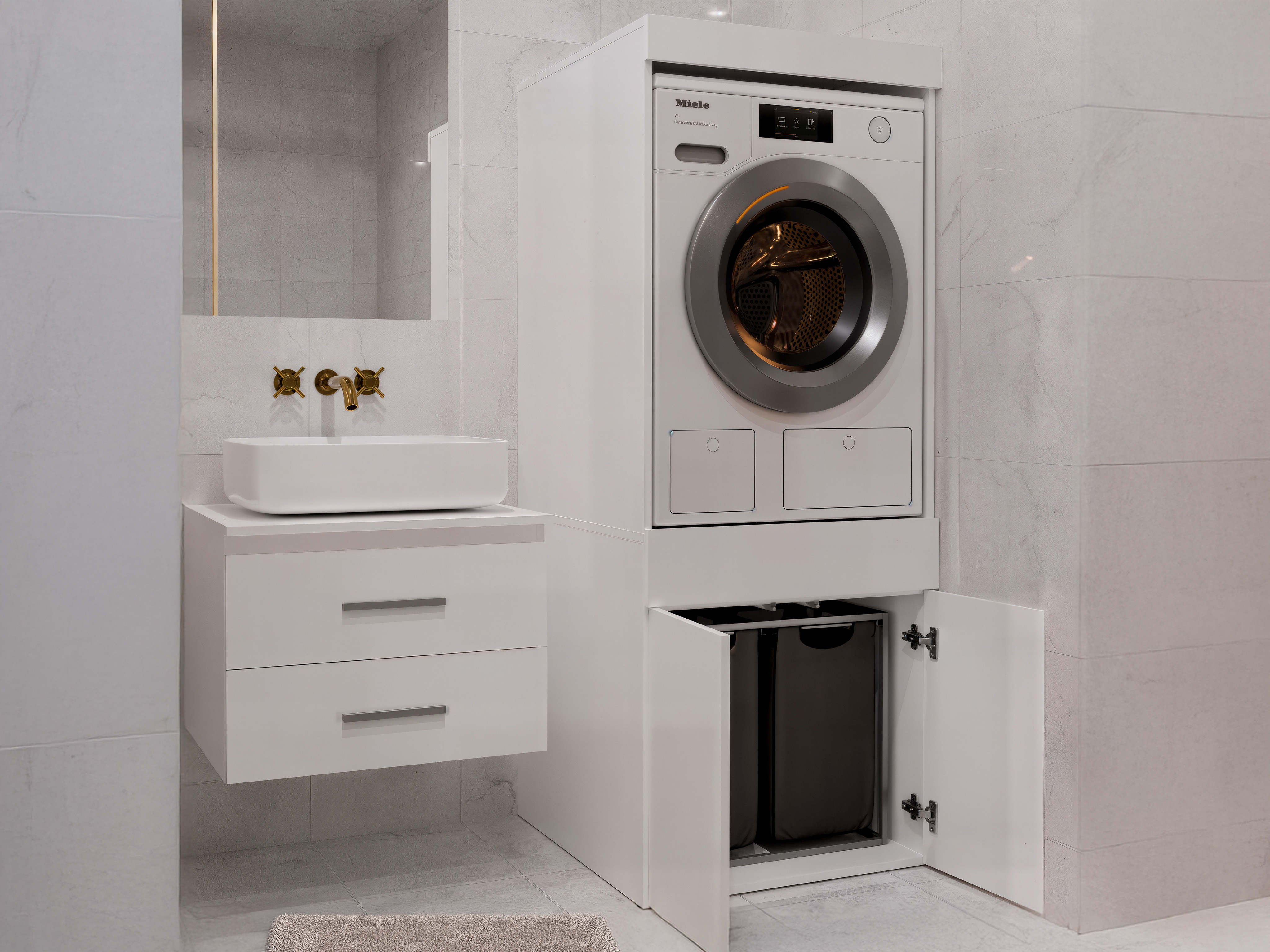 Mensola del bagno Balelbo 111 (Bianco)