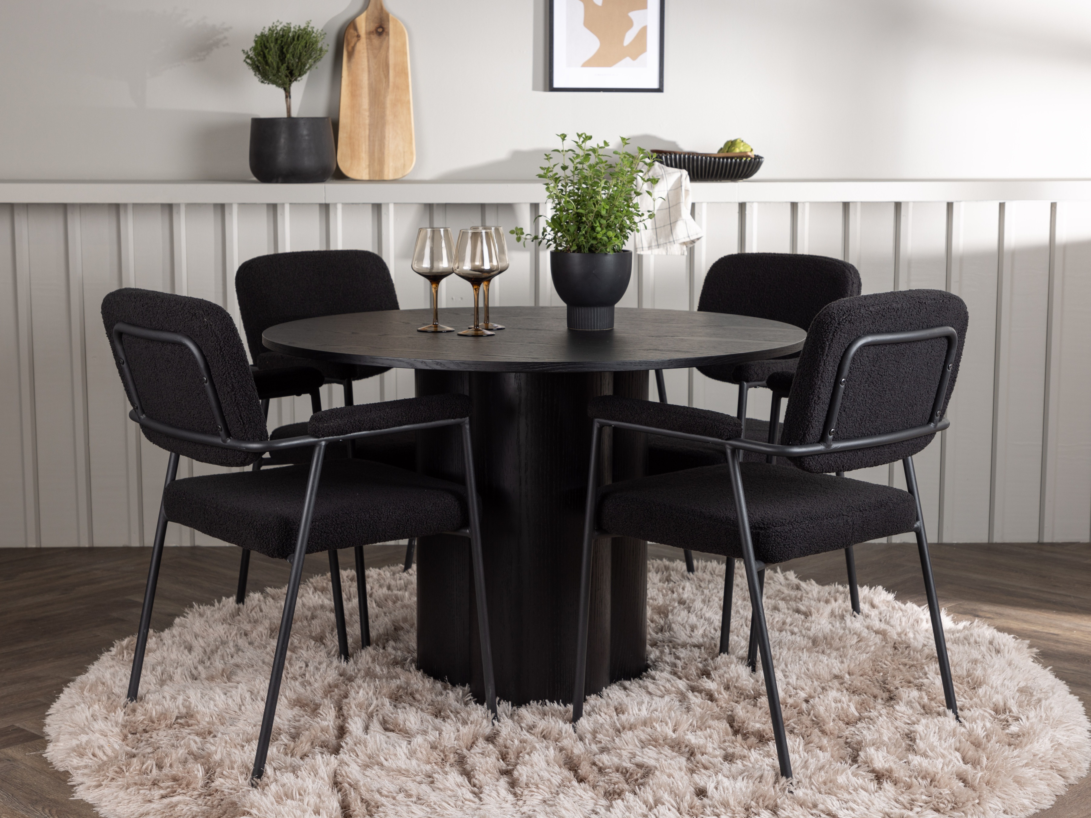 Set sala da pranzo Dallas 4358 (Nero)