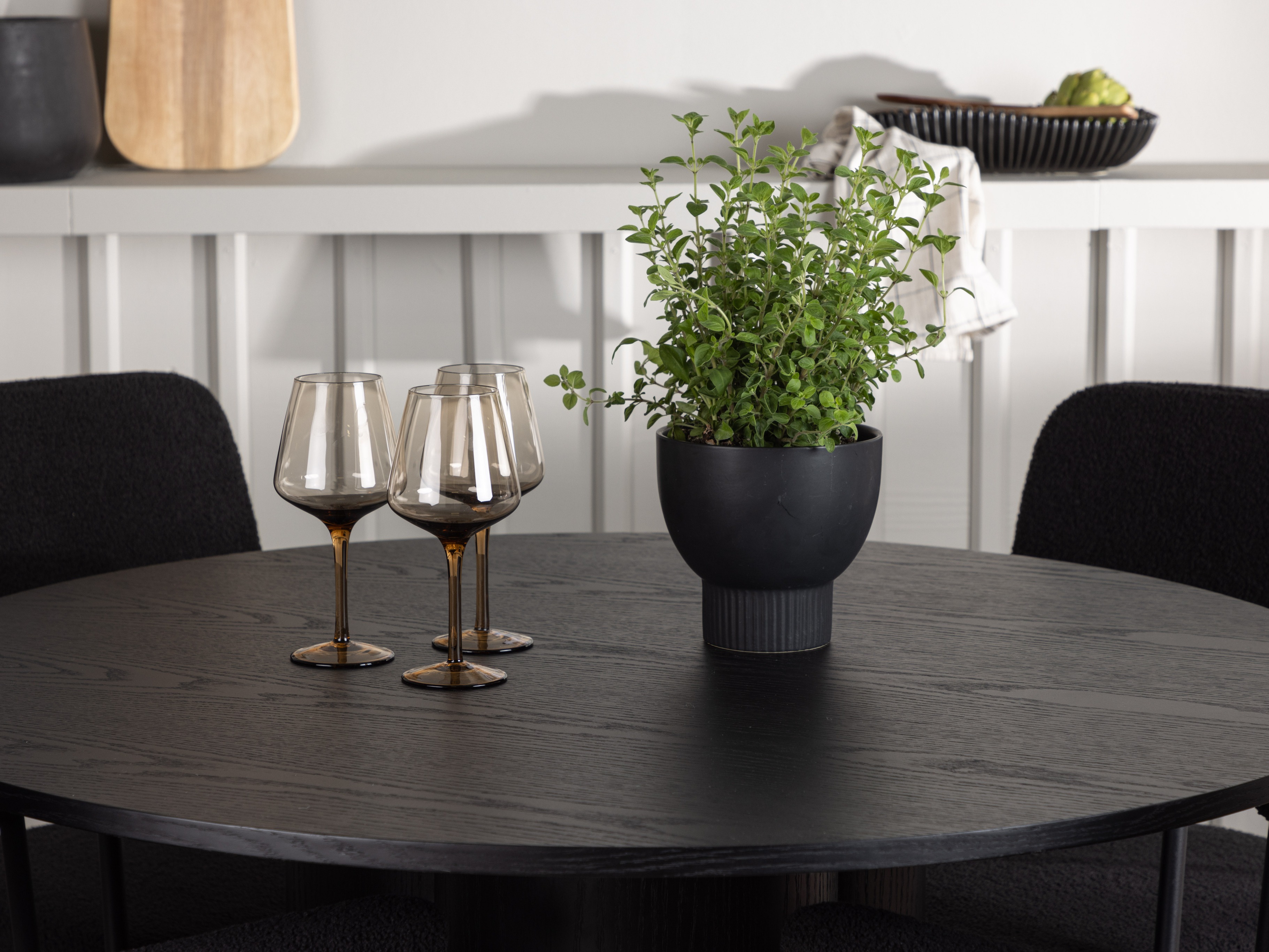 Set sala da pranzo Dallas 4358 (Nero)