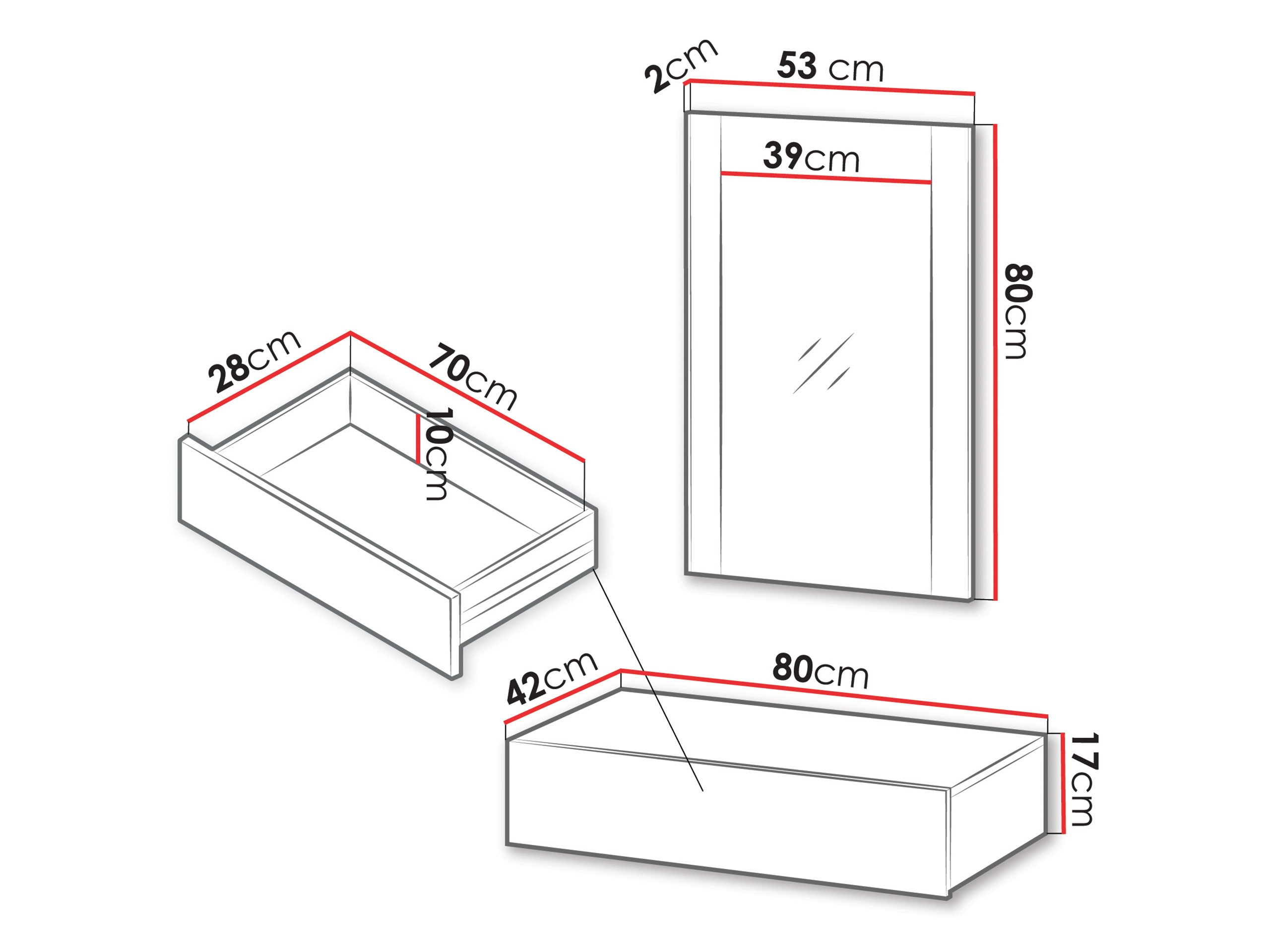 Specchiera Evavese 109 (Beige)