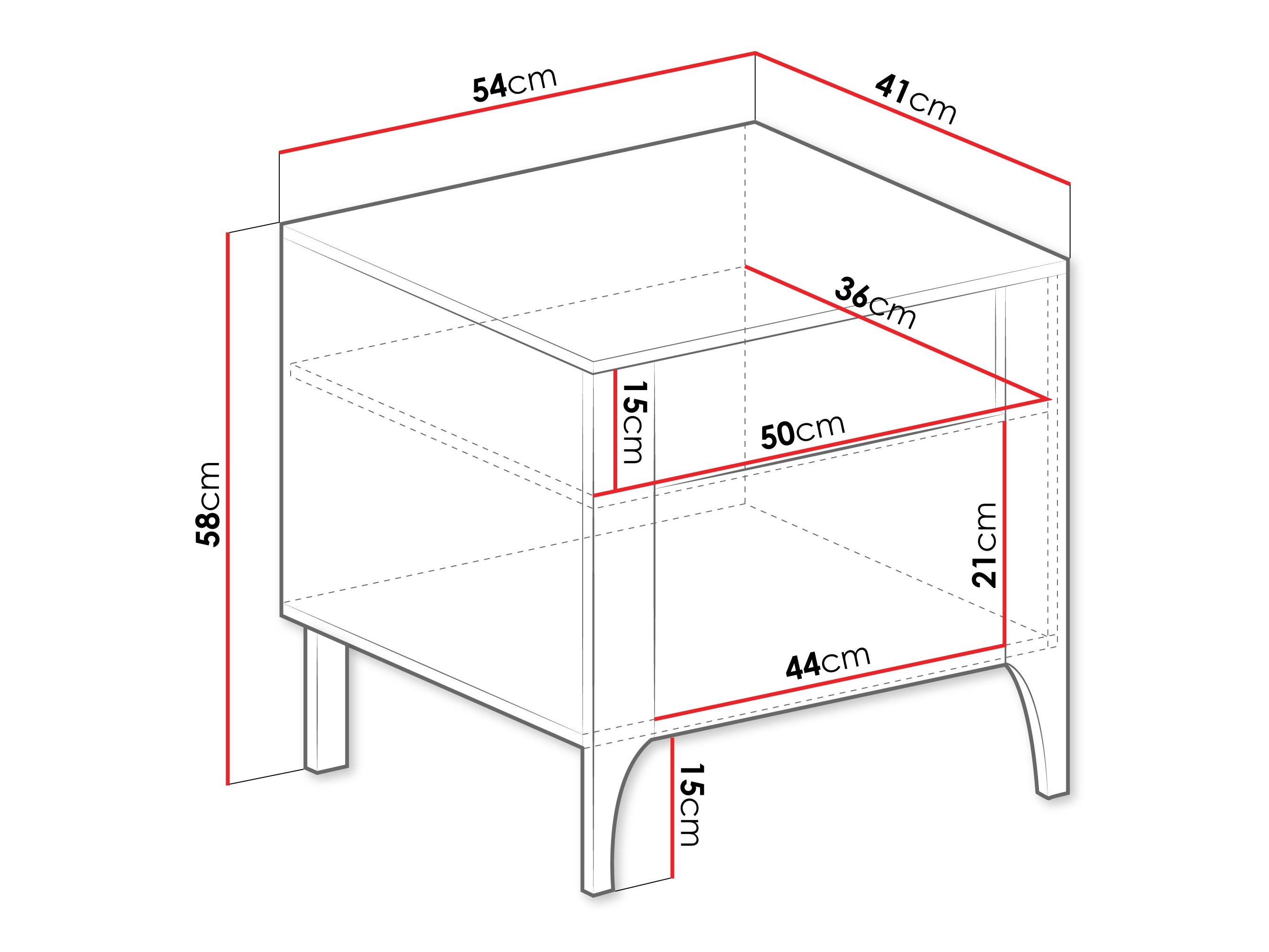 Comodino Mavtoru 110 (Nero)