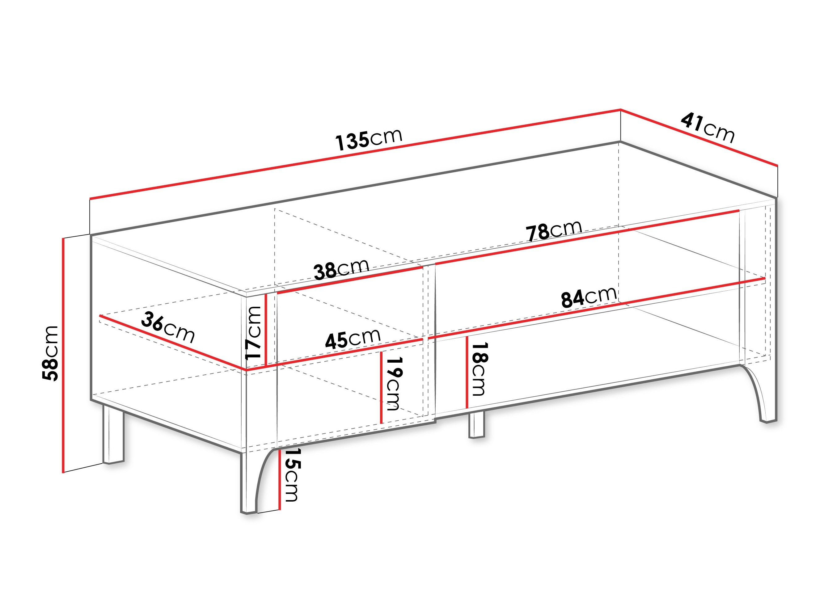 Mobile porta TV Mavtoru 107 (Nero)