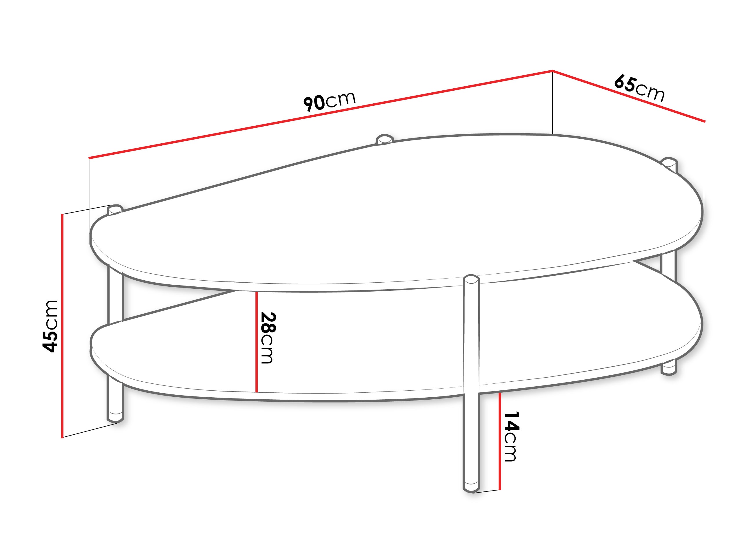 Tavolino da caffè Mavtoru 109 (Nero)