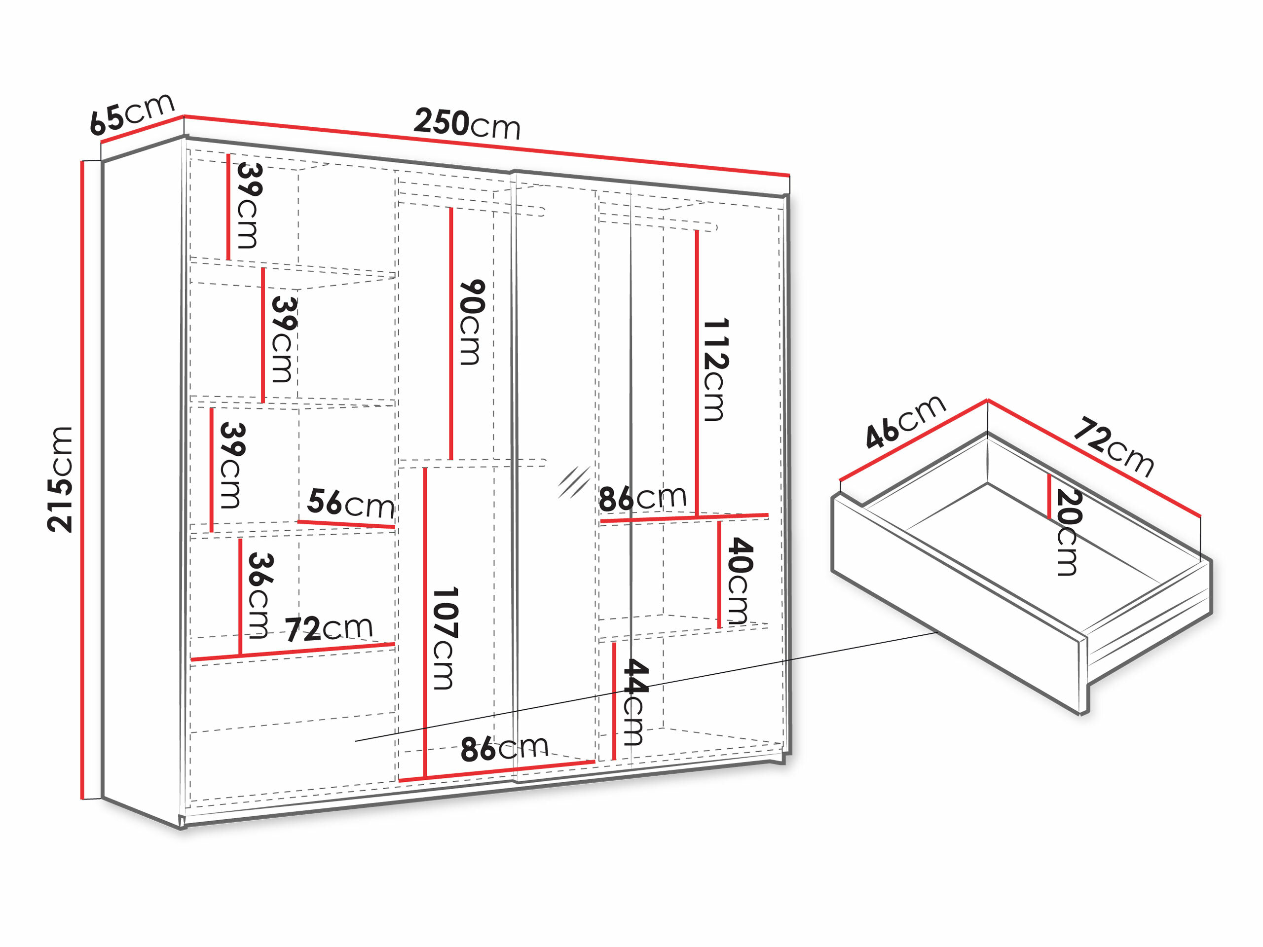 Armadio Honolulu 254 (Rovere Artisan)