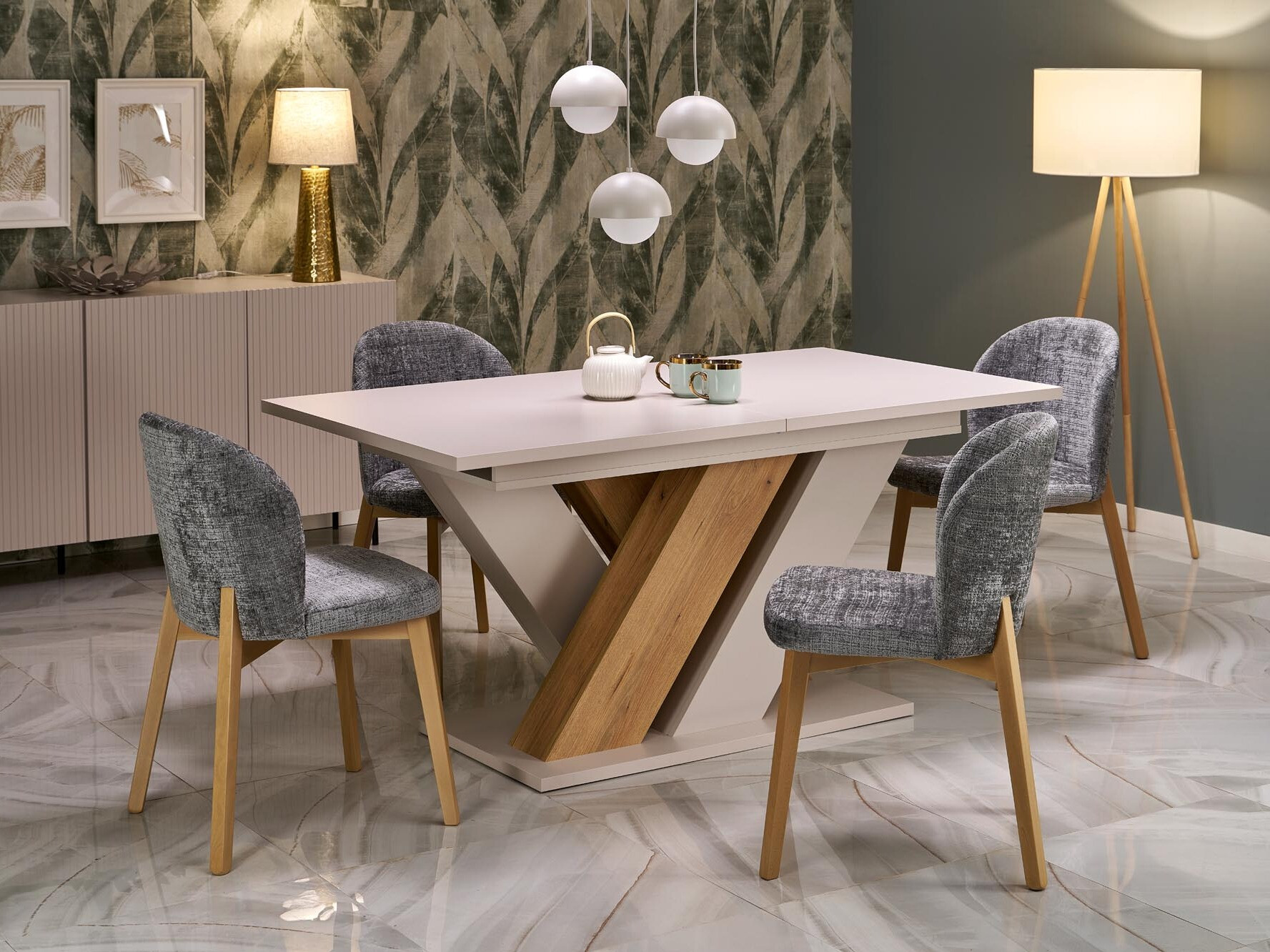 Tavolo Houston 2091 (Cachemire + Rovere cremona)