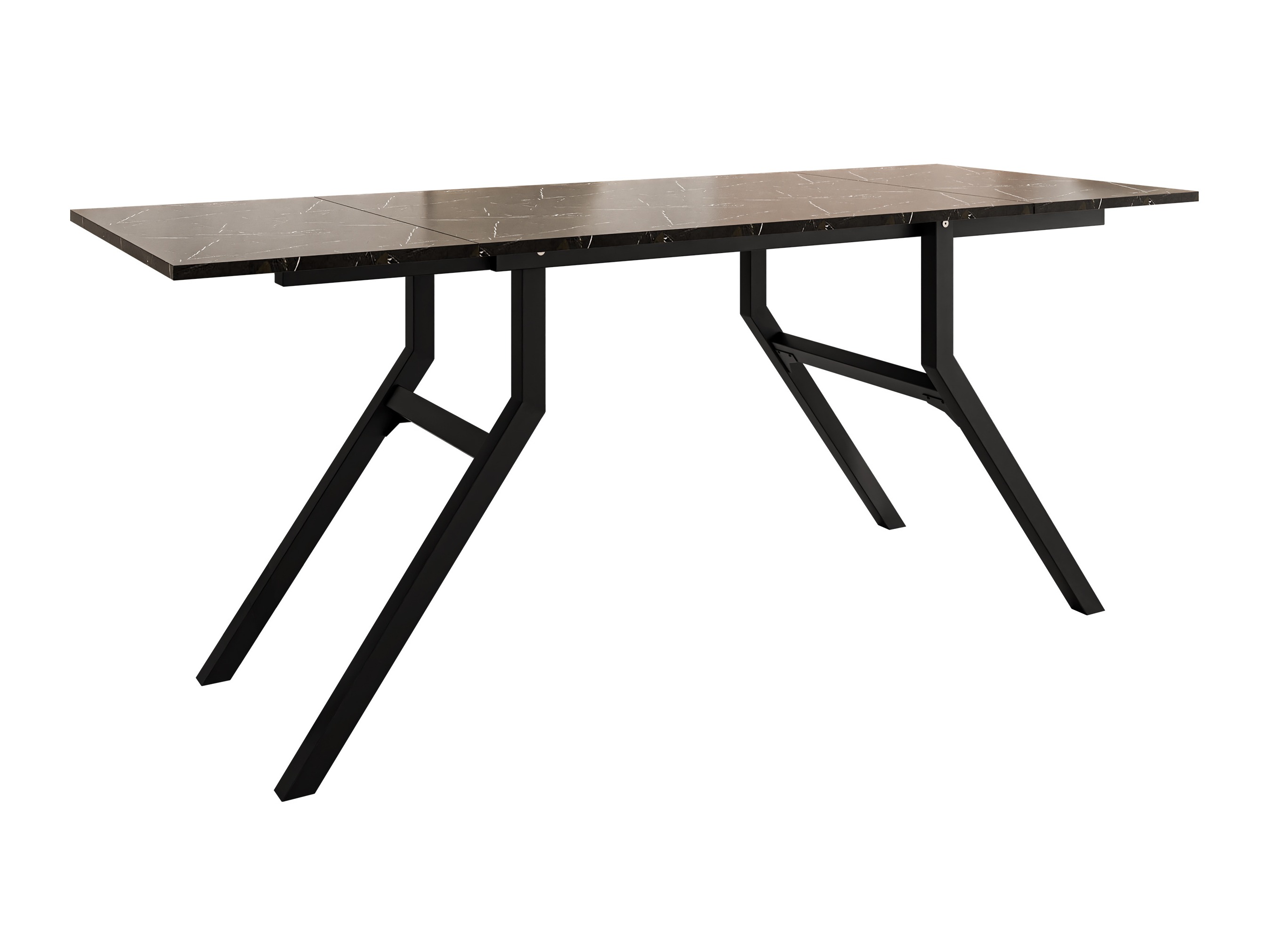 Tavolino trasformabile Oswego 151 (Marmo nero + Nero)