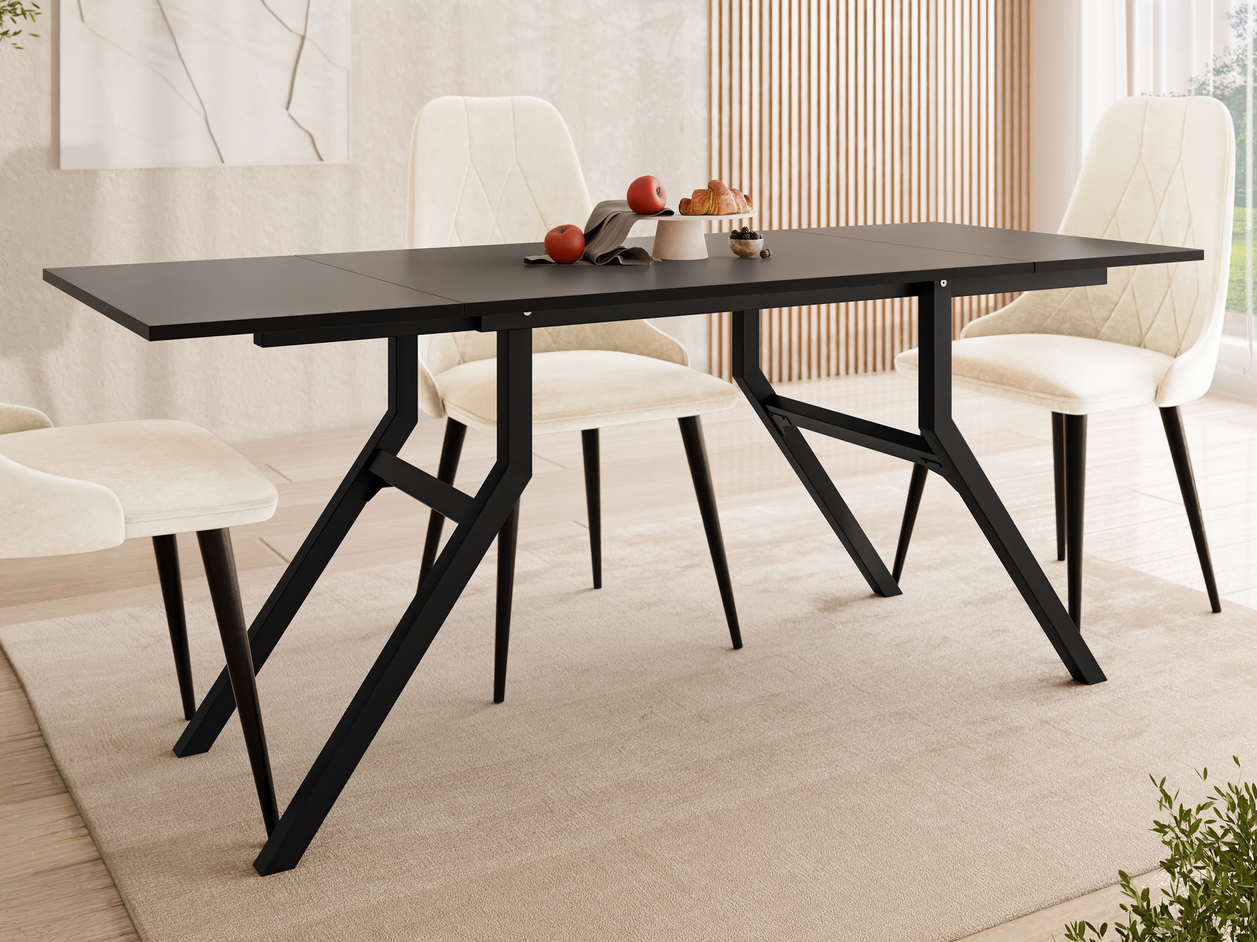Tavolino trasformabile Oswego 151 (Nero)