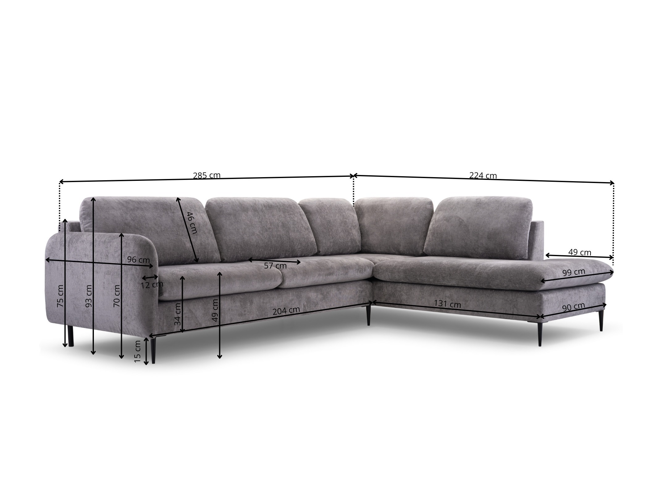 Divano angolare Lufkin 150 (Perfect Harmony 90)