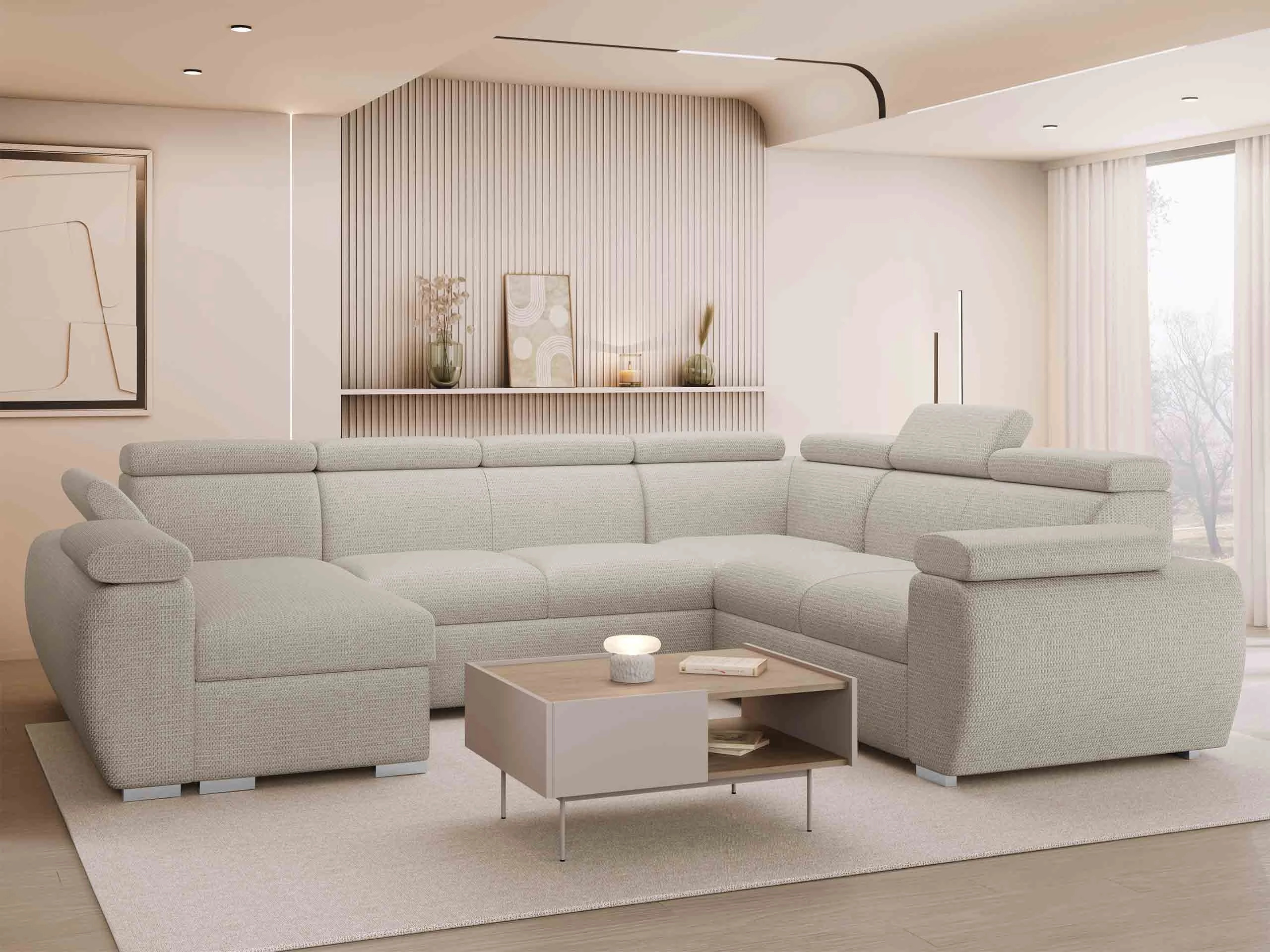 Divano angolare Columbus 214 (Aragon 03)