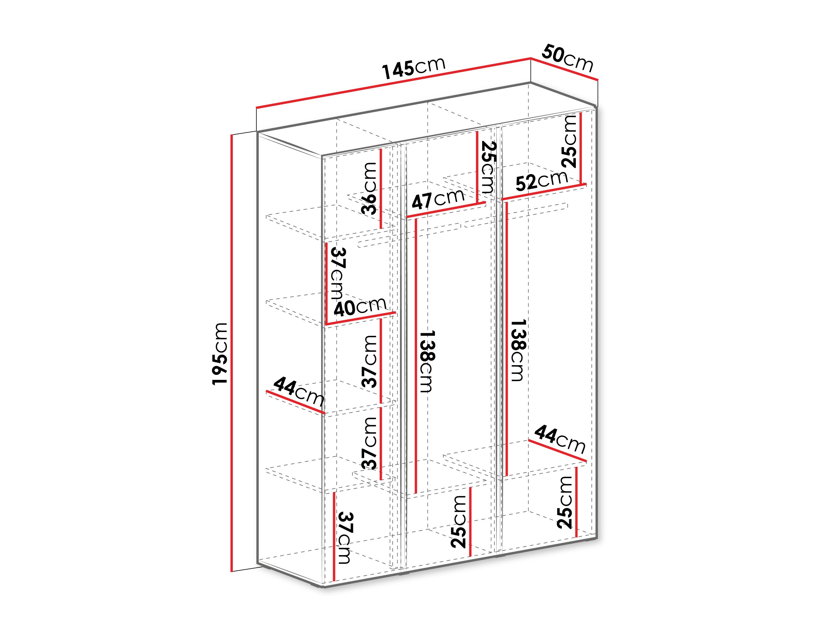 Armadio Fiosono 100 (Beige + Rovere chiaro)