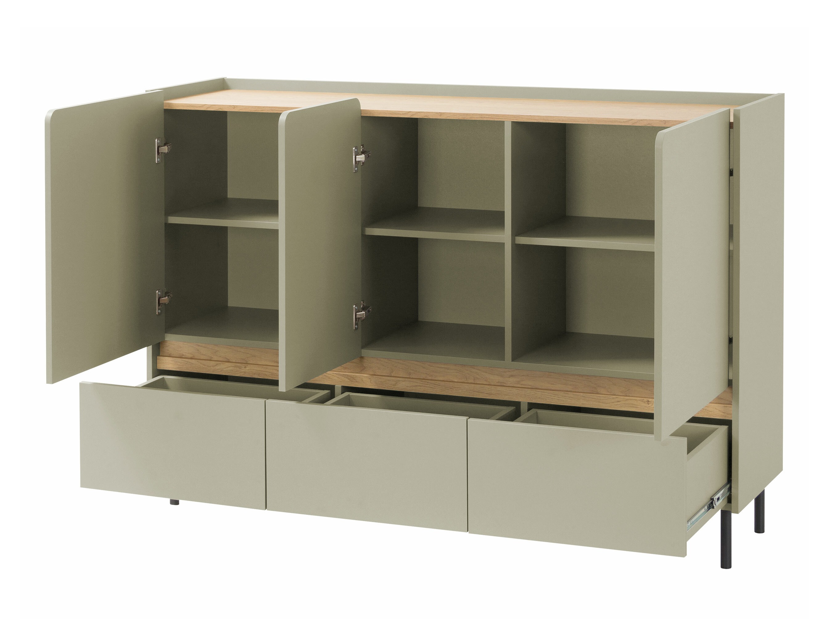 Cassettiera Fiosono 106 (Beige + Rovere chiaro)